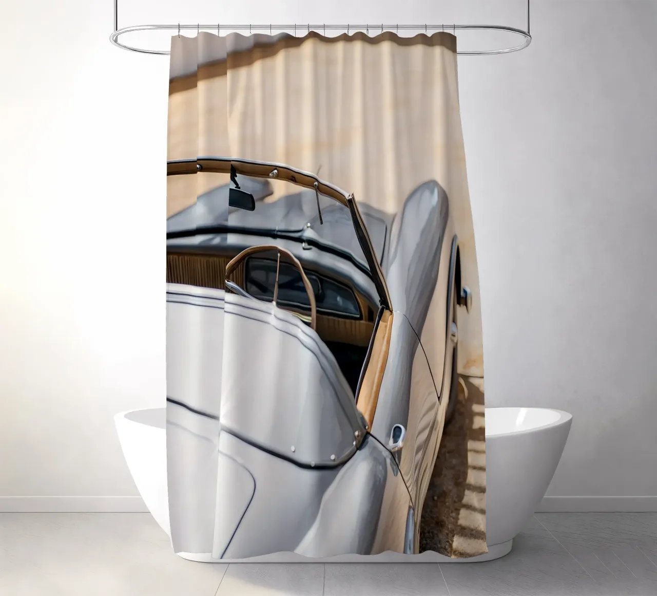 Antike Oldtimer Duschvorhang von CAR EDITION