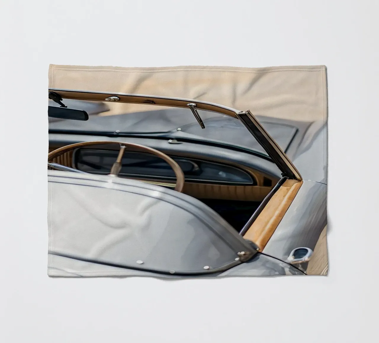 Antike Oldtimer Fleecedecke von CAR EDITION