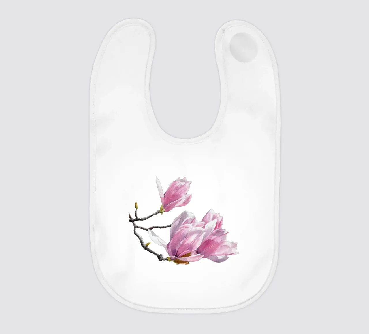 Magnolienblüten auf weiß bavaglino da youdesignme