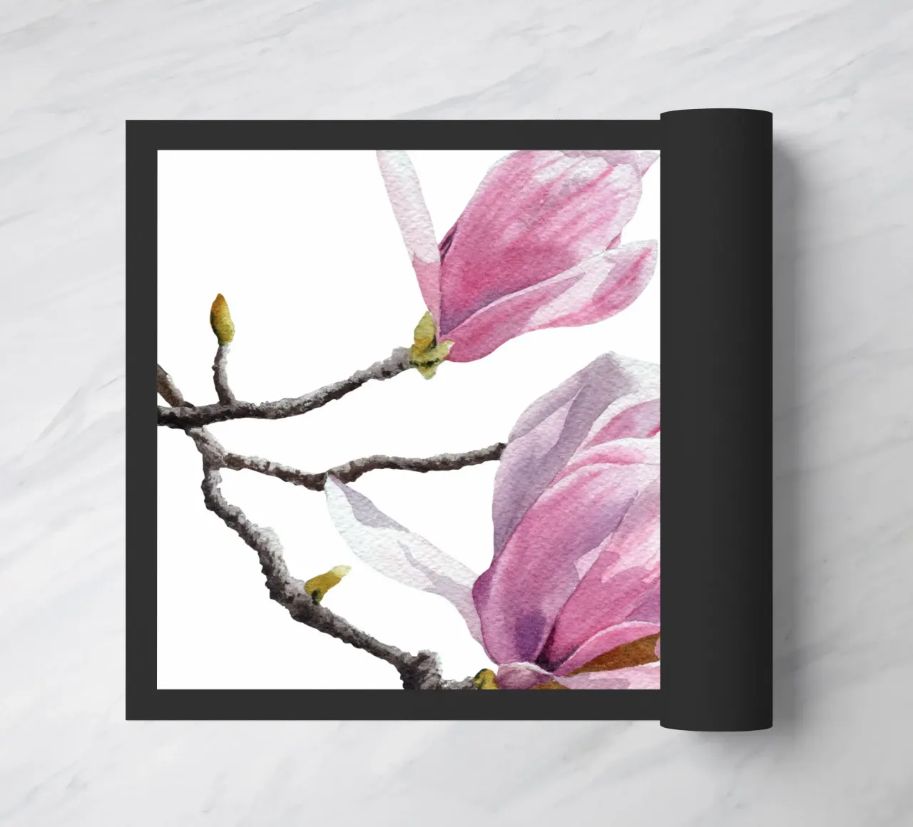 Magnolienblüten auf weiß zerbino da youdesignme