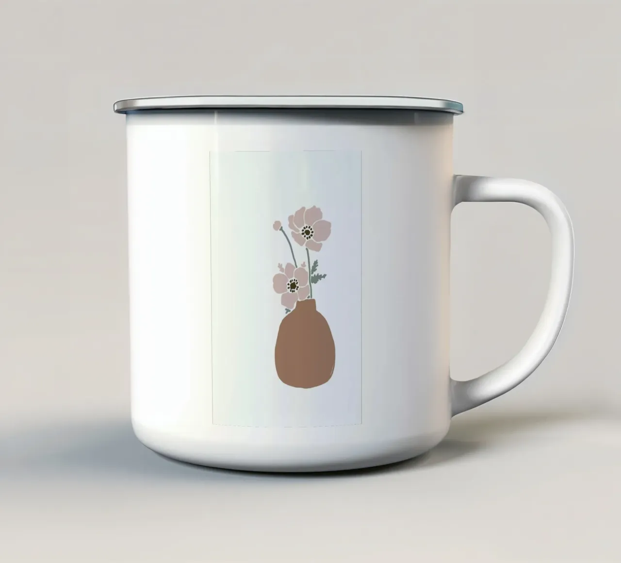 Collage Vase tazza in smalto da KRUTH DESIGN