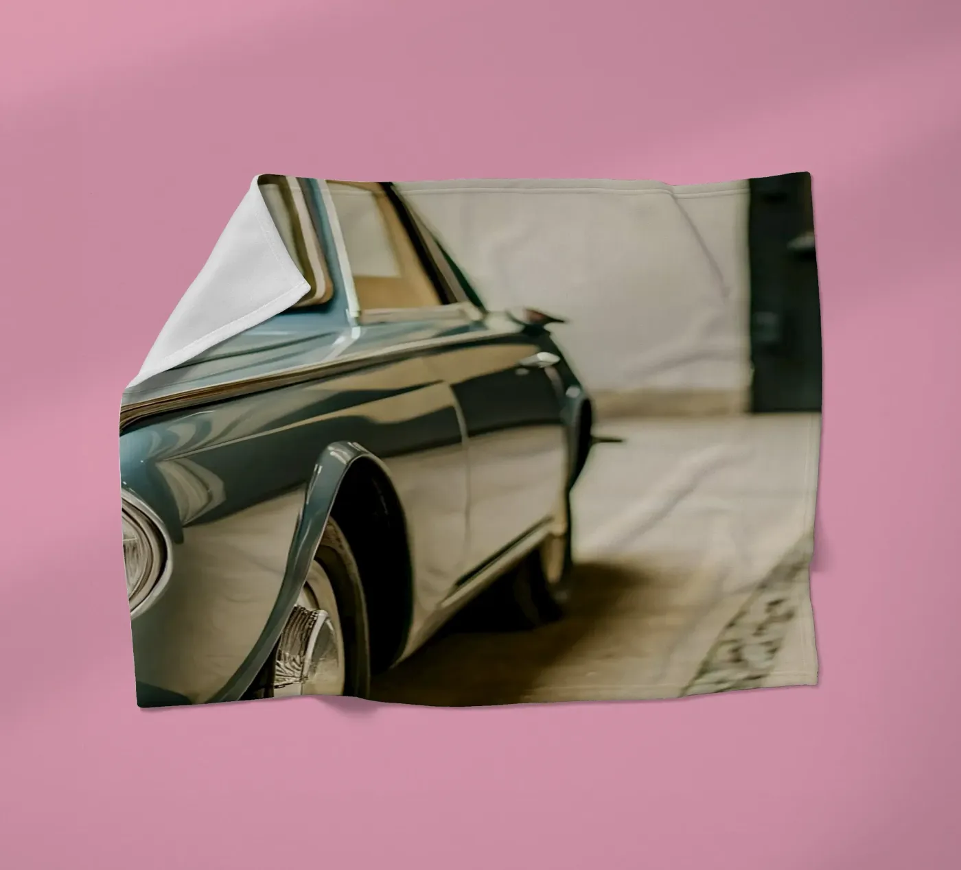Antike Oldtimer Fleecedecke von CAR EDITION