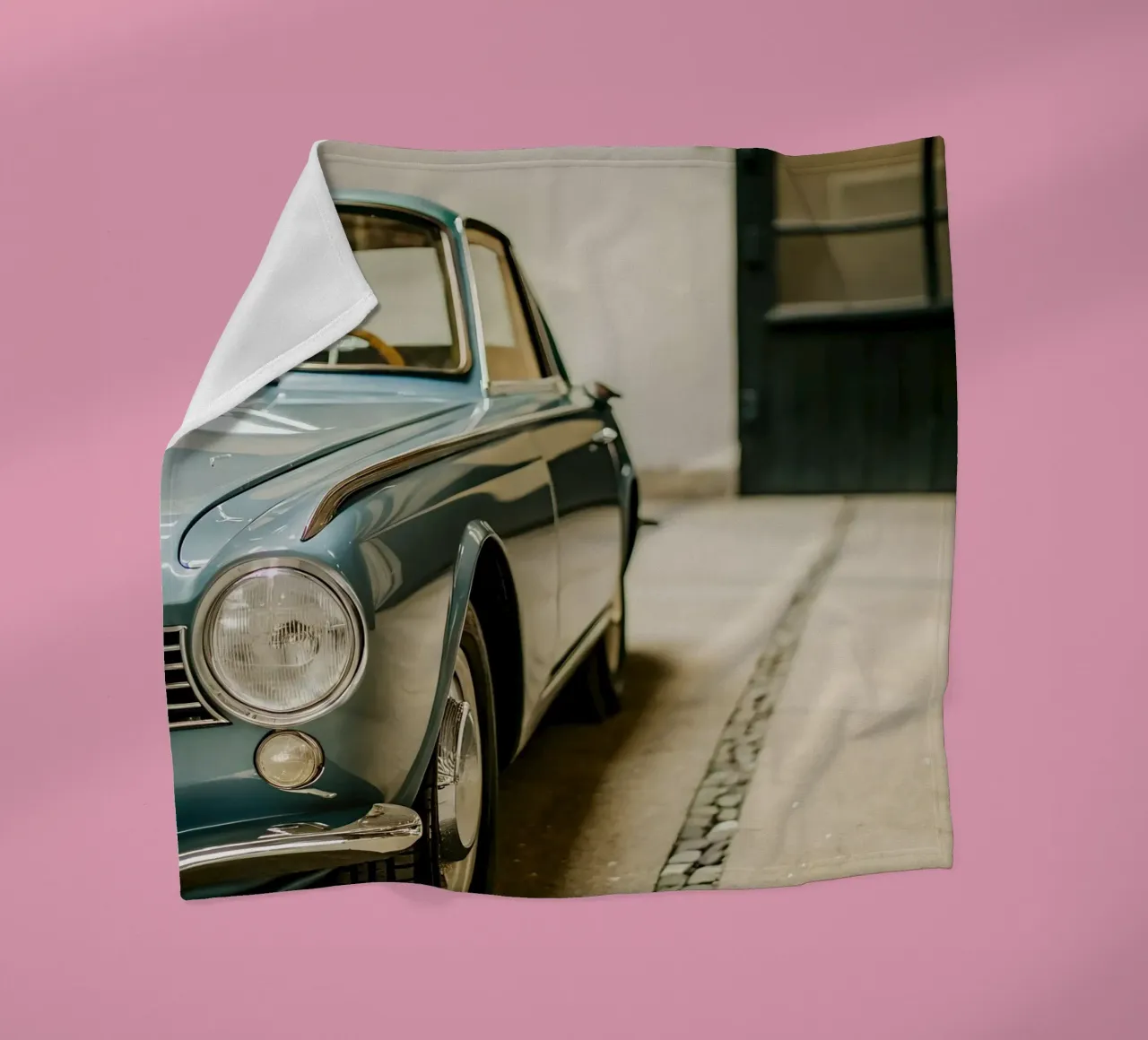 Antike Oldtimer Fleecedecke von CAR EDITION