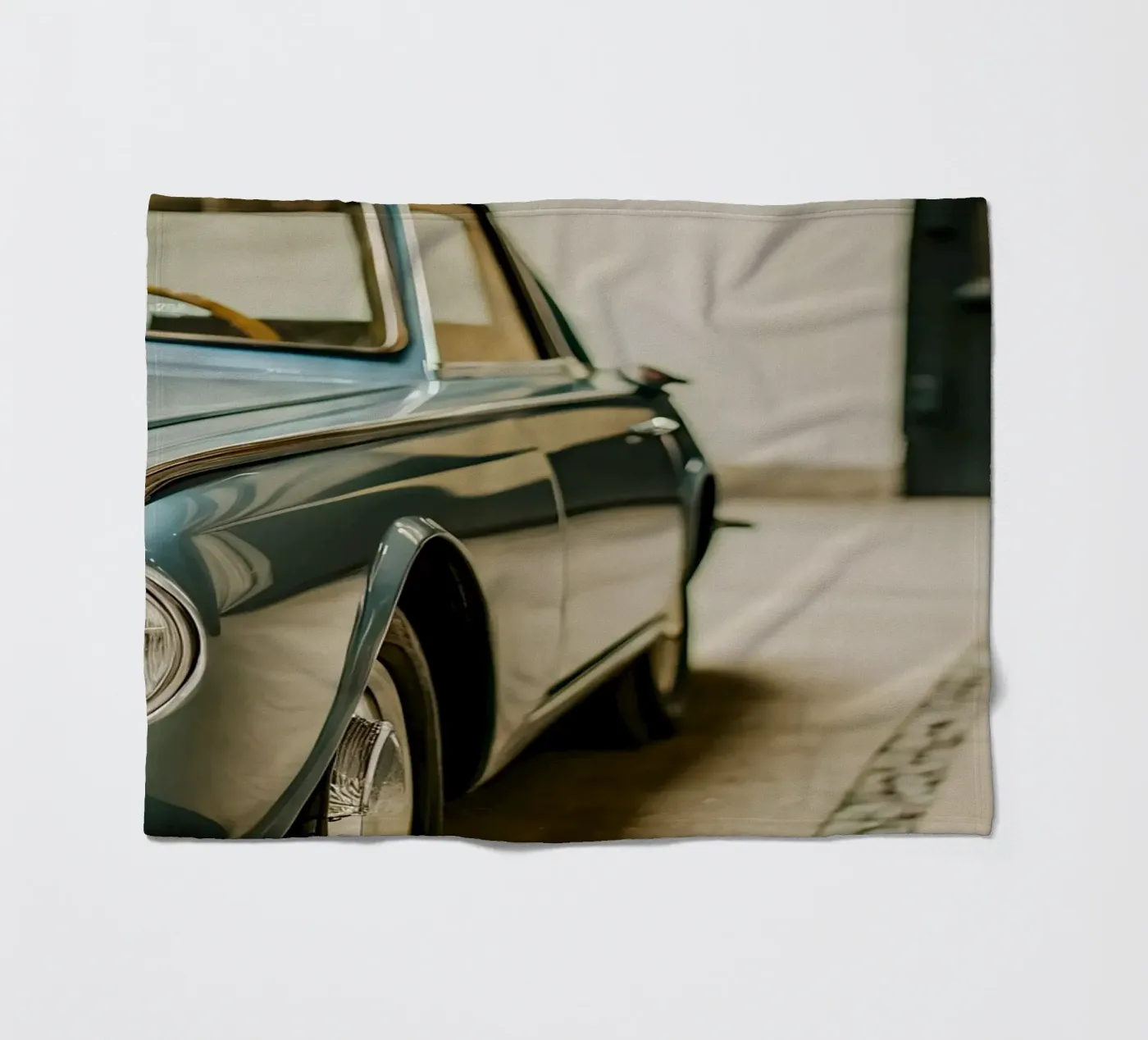 Antike Oldtimer Fleecedecke von CAR EDITION
