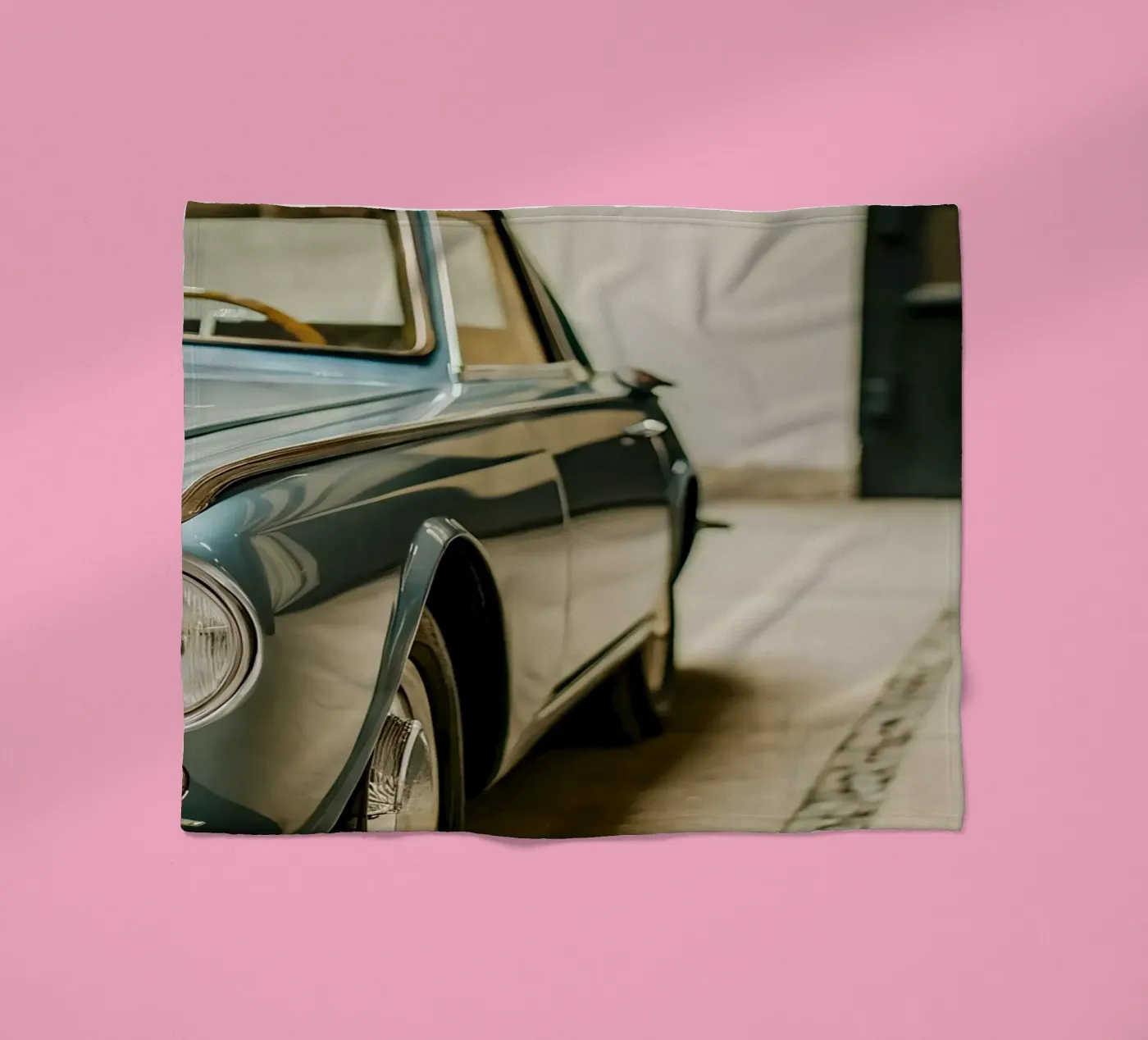 Antike Oldtimer Fleecedecke von CAR EDITION