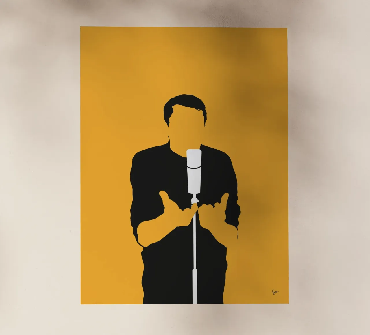 No234 JACQUES BREL pellicola backlit da Iconic Rockstars