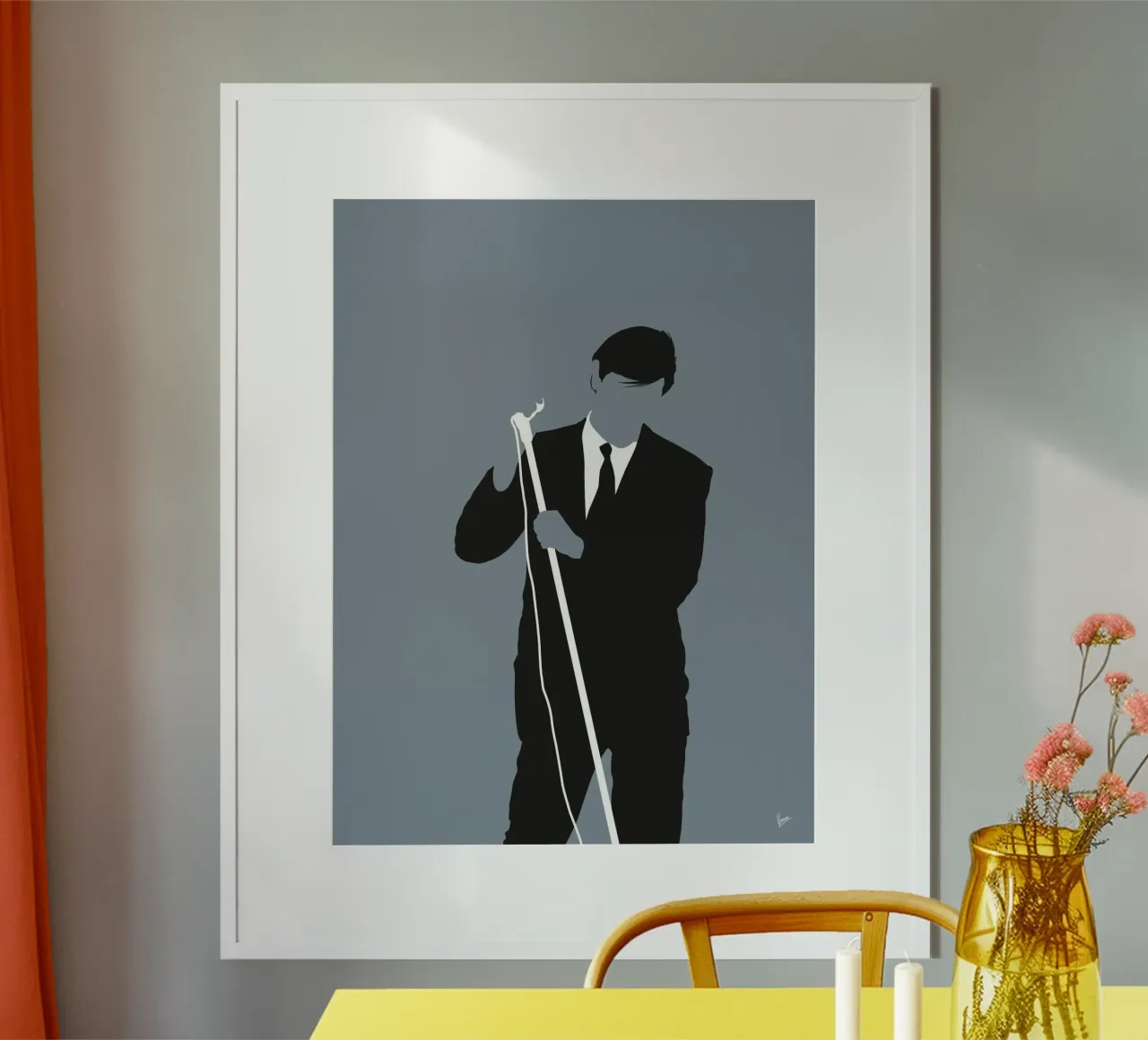 No237 ROXY MUSIC poster con telaio in plastica da Iconic Rockstars
