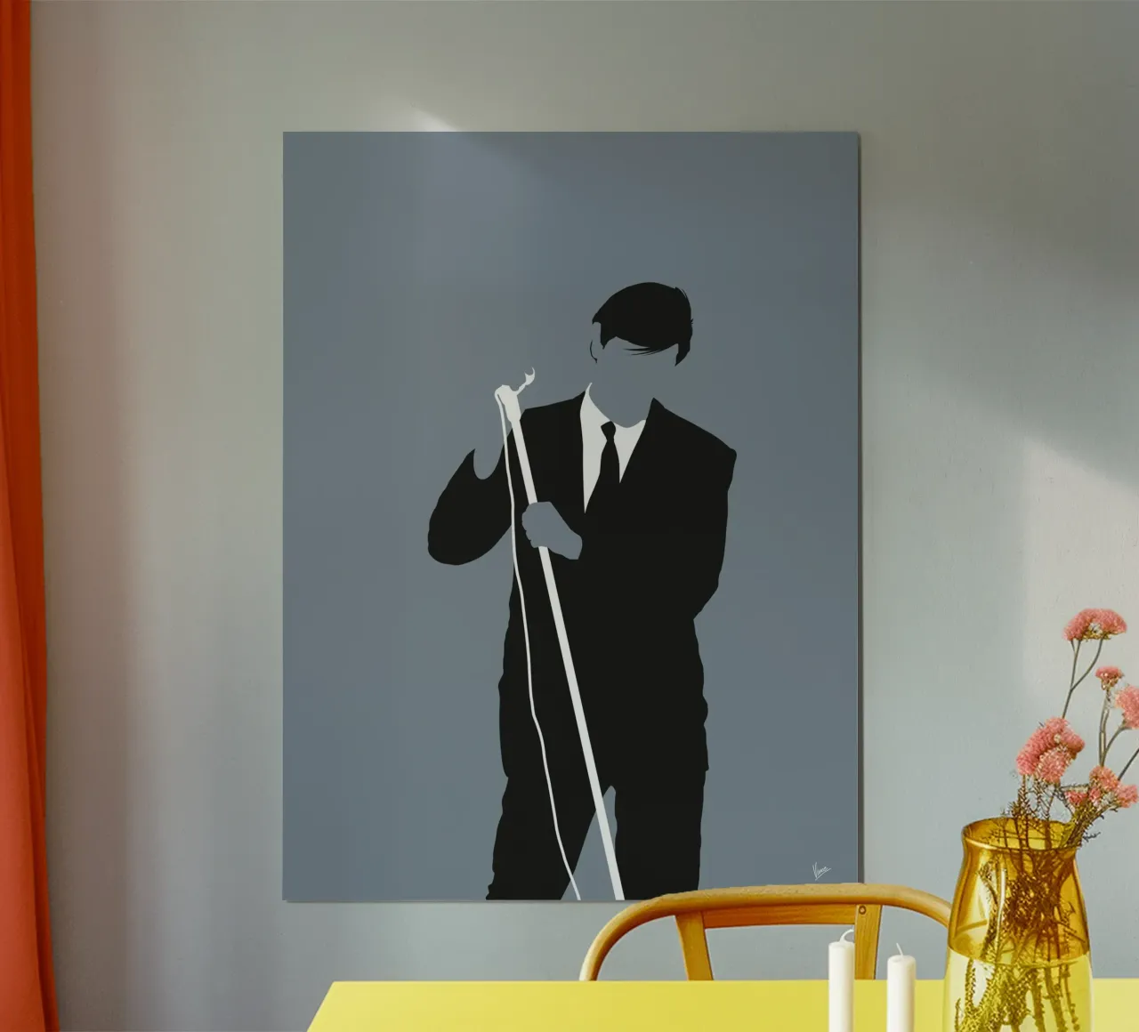 No237 ROXY MUSIC poster con telaio in plastica da Iconic Rockstars
