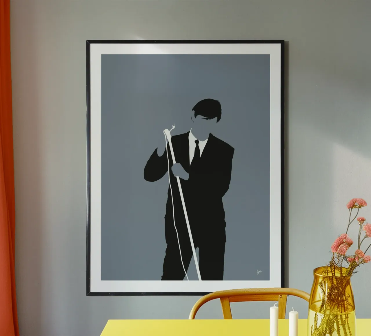 No237 ROXY MUSIC poster con telaio in plastica da Iconic Rockstars