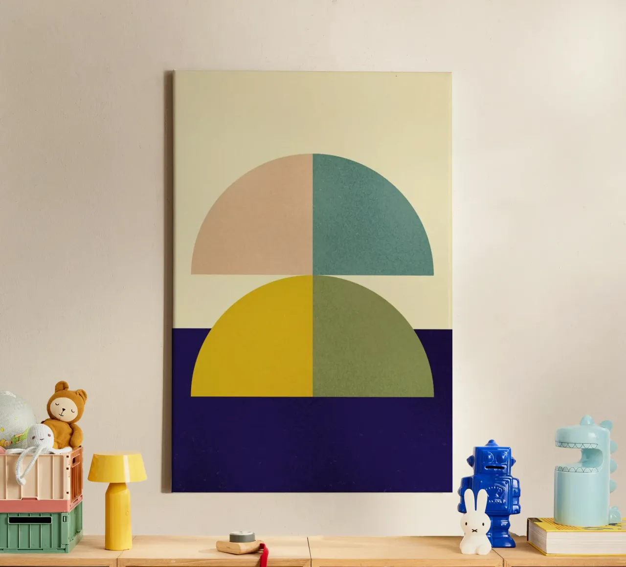 Quarters II tela con Cornice a cassetta da daylight design studio