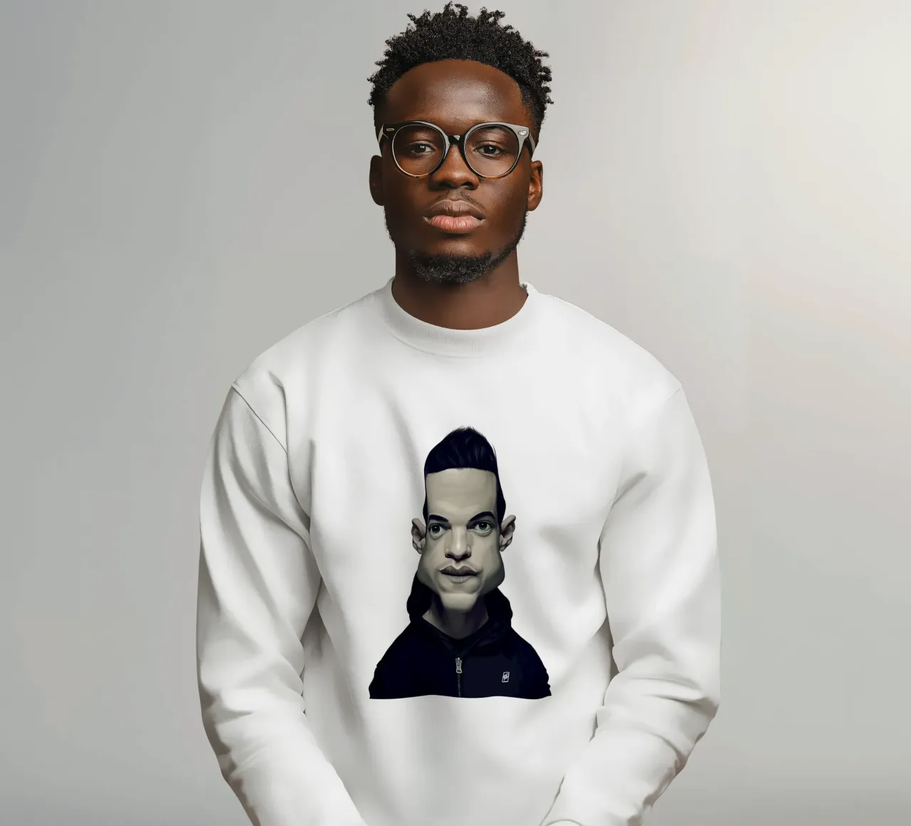 Rami Malek felpa da Rob Art | Illustration