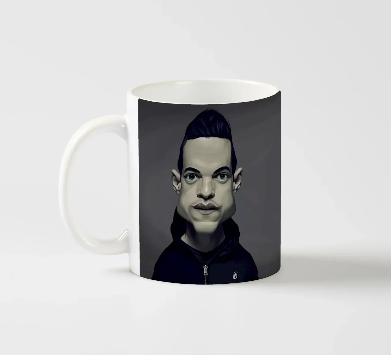 Rami Malek tazza in ceramica da Rob Art | Illustration