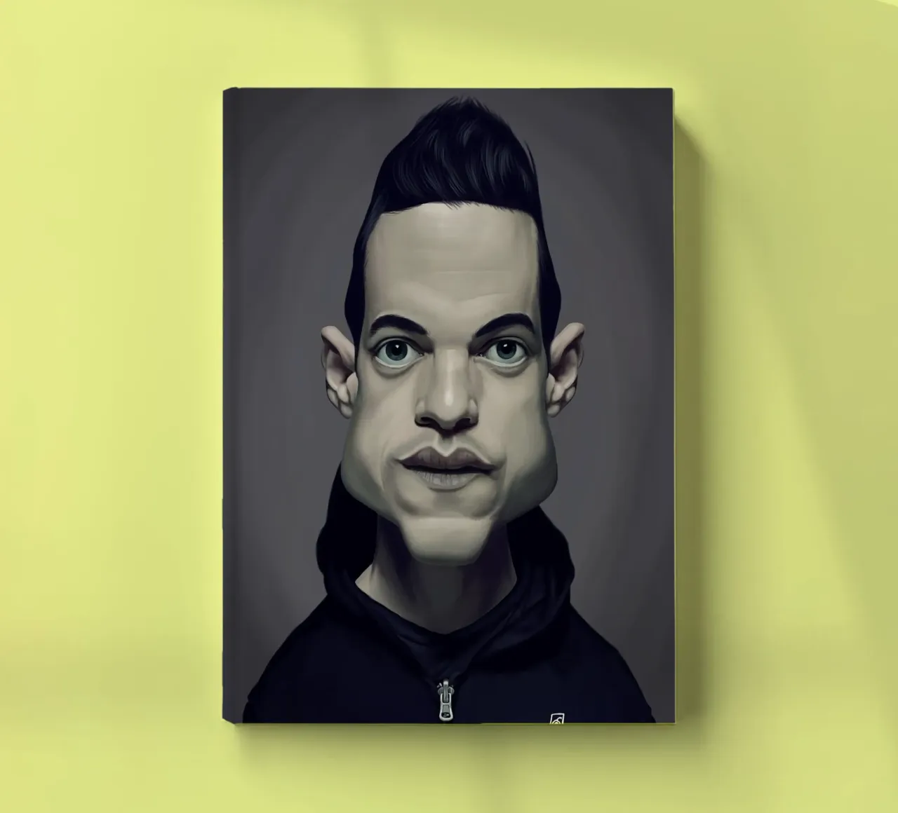 Rami Malek notebook by Rob Art | Illustration