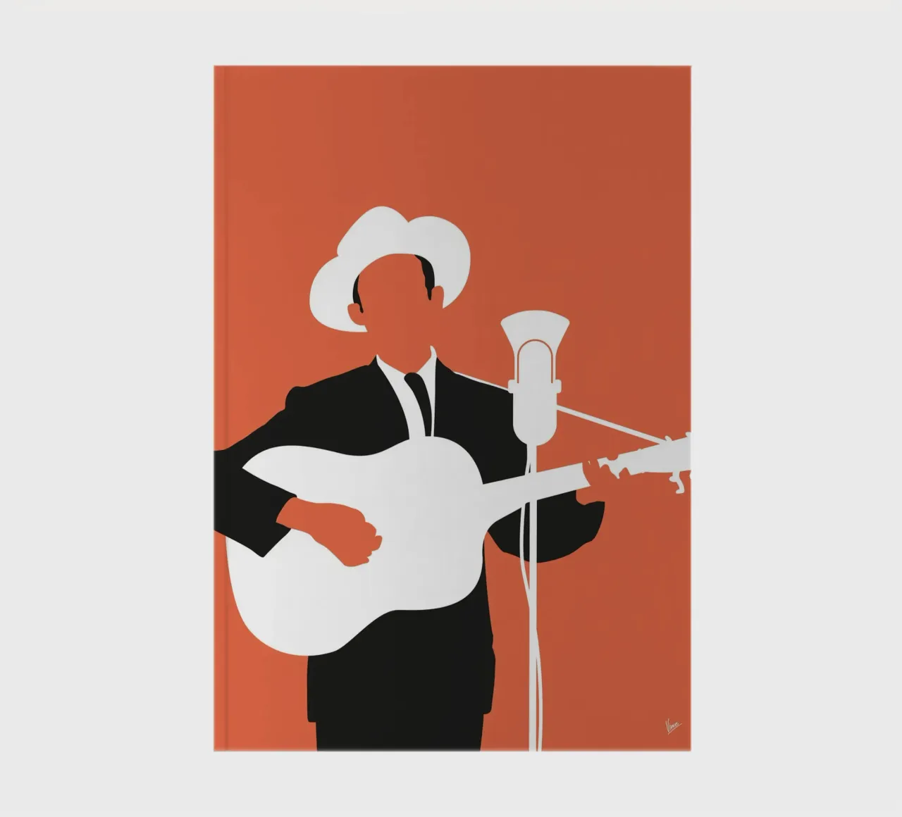 No253 Hank Williams notebook by Iconic Rockstars