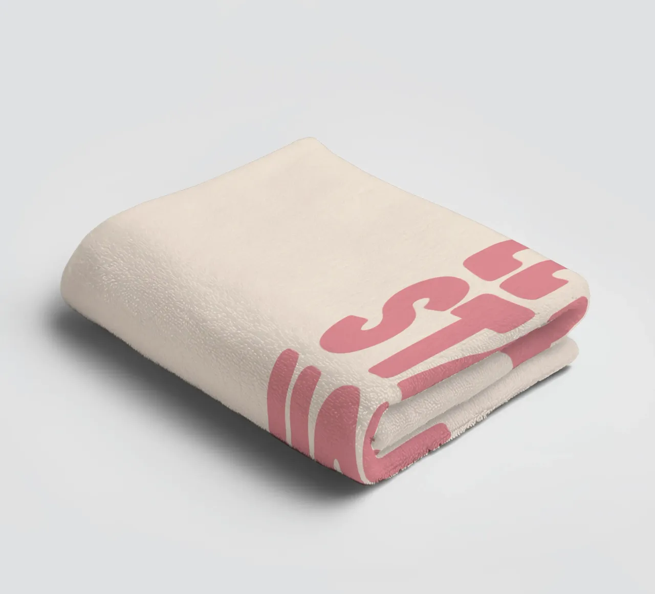 Restiamo a casa, moderno e accogliente design d'interni Typografie asciugamano da bagno da THE MOTIVATED TYPE