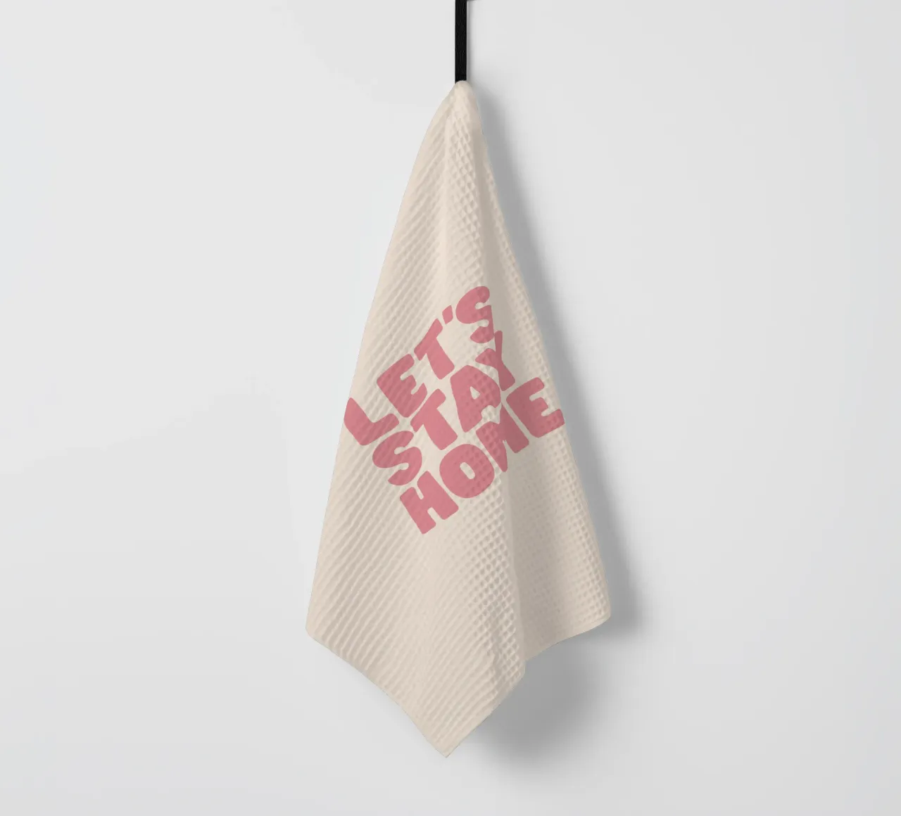 Restiamo a casa, moderno e accogliente design d'interni Typografie canovaccio da cucina da THE MOTIVATED TYPE