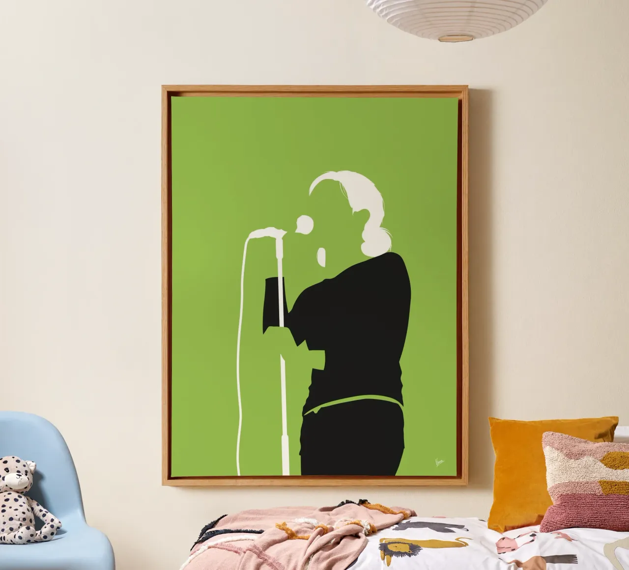 No256 The Cardigans tela con Cornice a cassetta da Iconic Rockstars