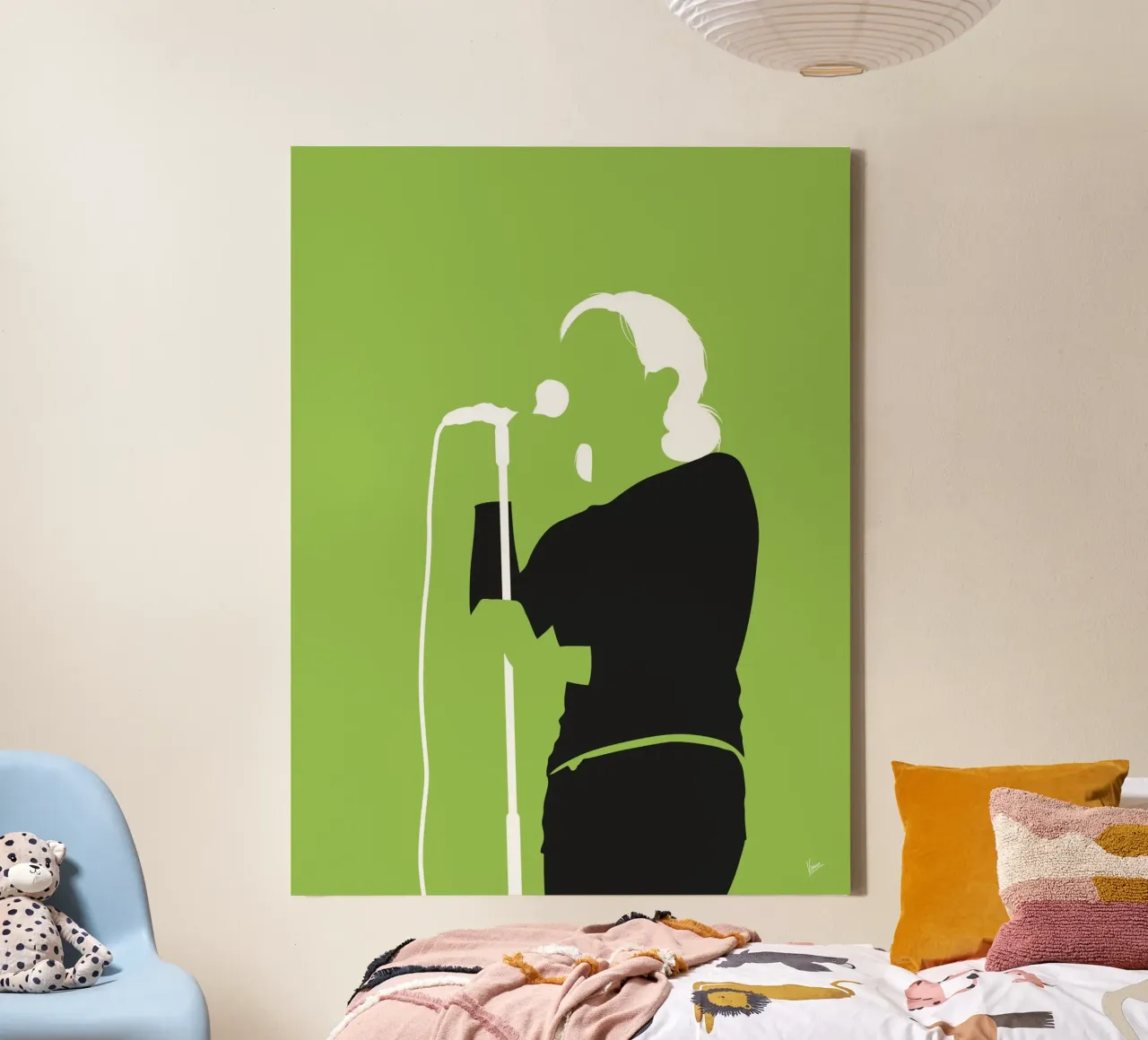No256 The Cardigans tela con Cornice a cassetta da Iconic Rockstars