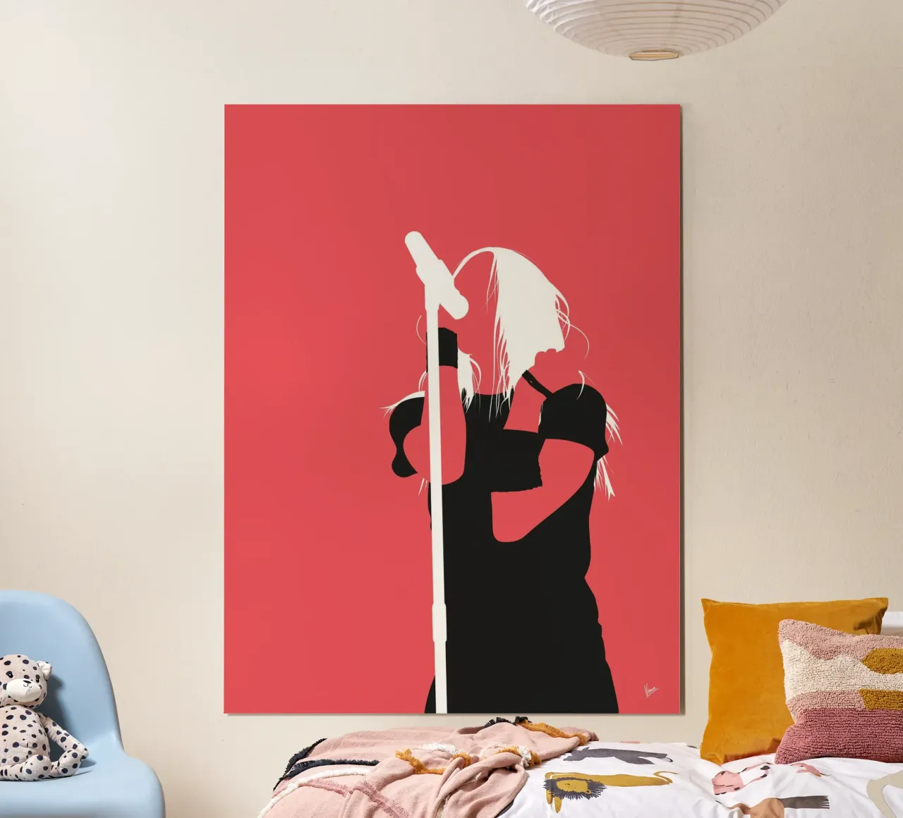 No262 Avril Lavigne poster con telaio in alluminio da Iconic Rockstars