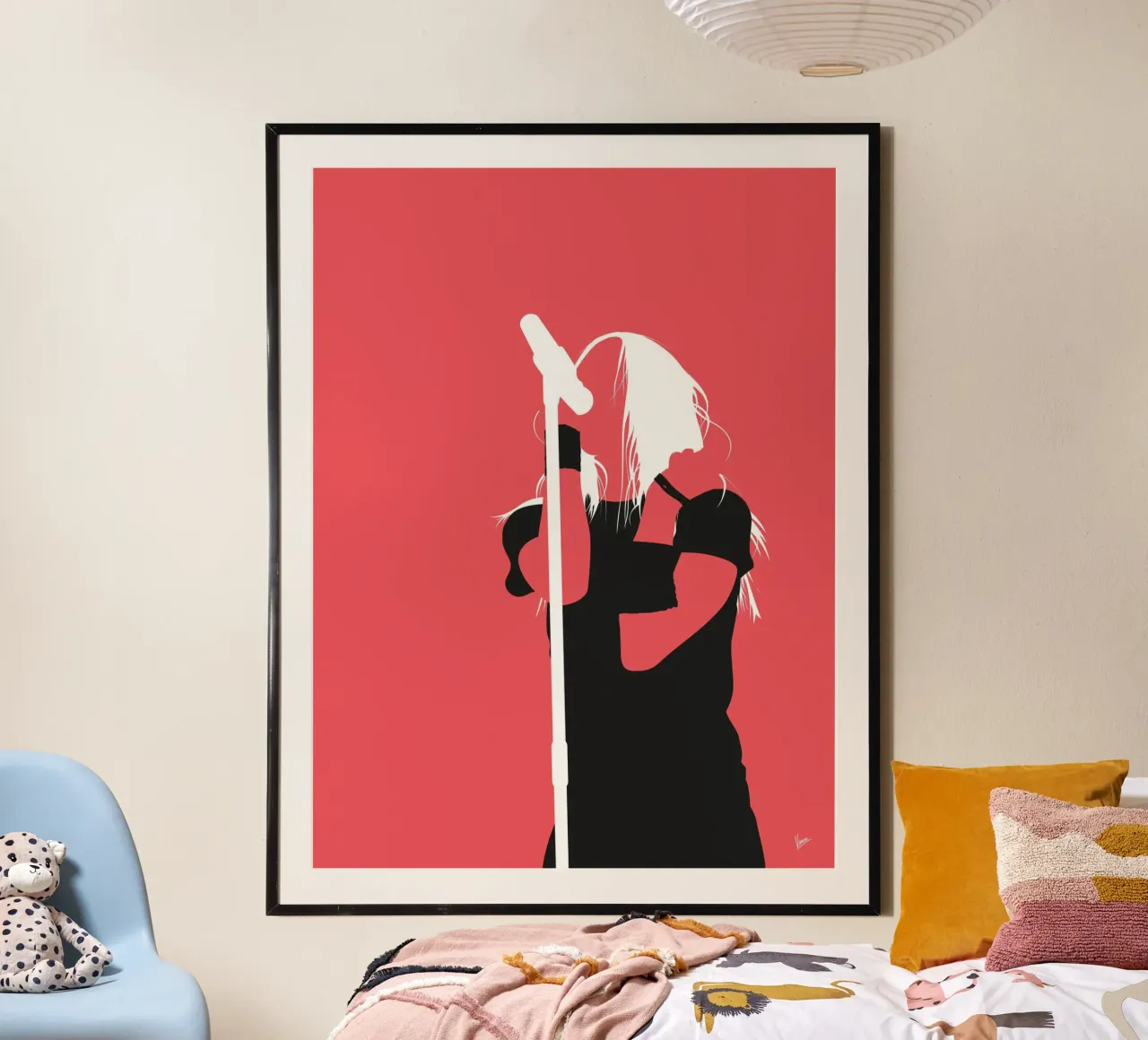 No262 Avril Lavigne poster con telaio in alluminio da Iconic Rockstars