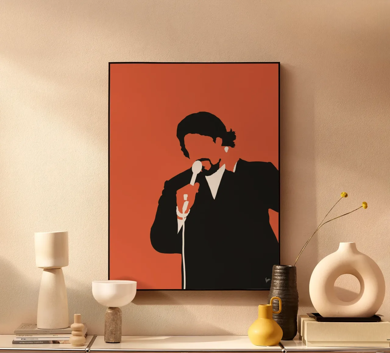 No263 Barry White alluminio dibond da Iconic Rockstars