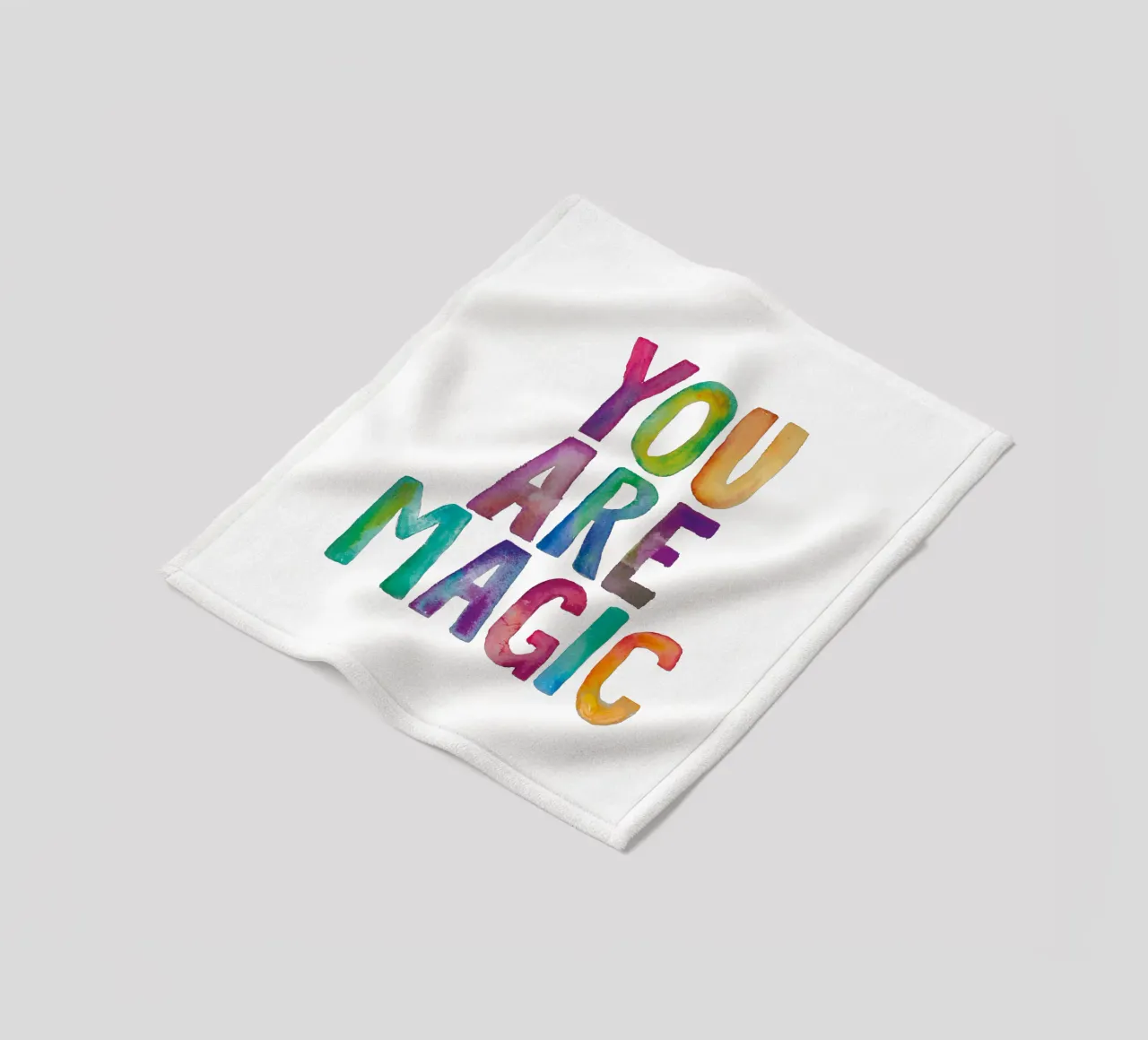 Sei magico Design tipografico arcobaleno per bambini coperta in pile da THE MOTIVATED TYPE