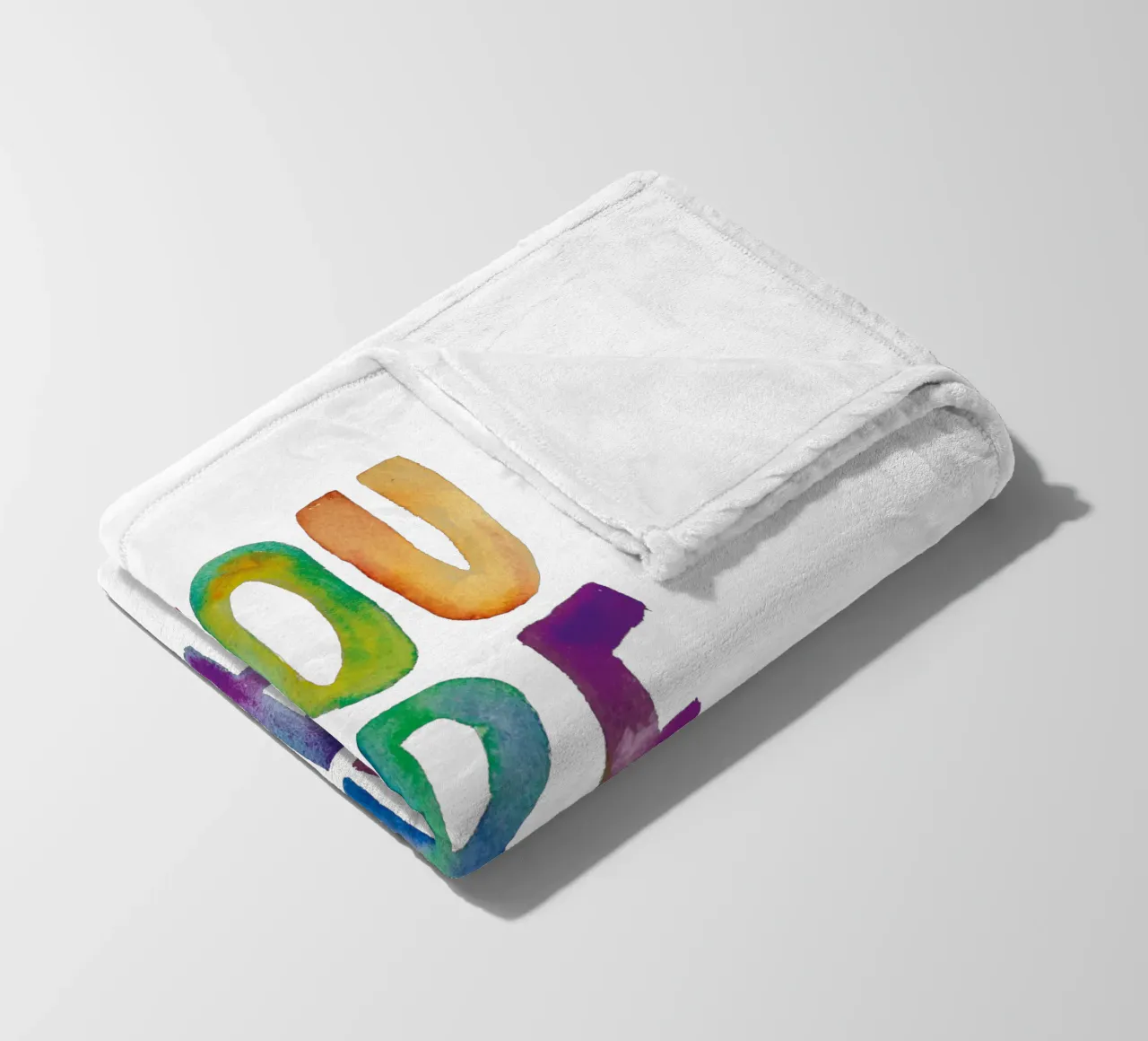 Sei magico Design tipografico arcobaleno per bambini coperta in pile da THE MOTIVATED TYPE