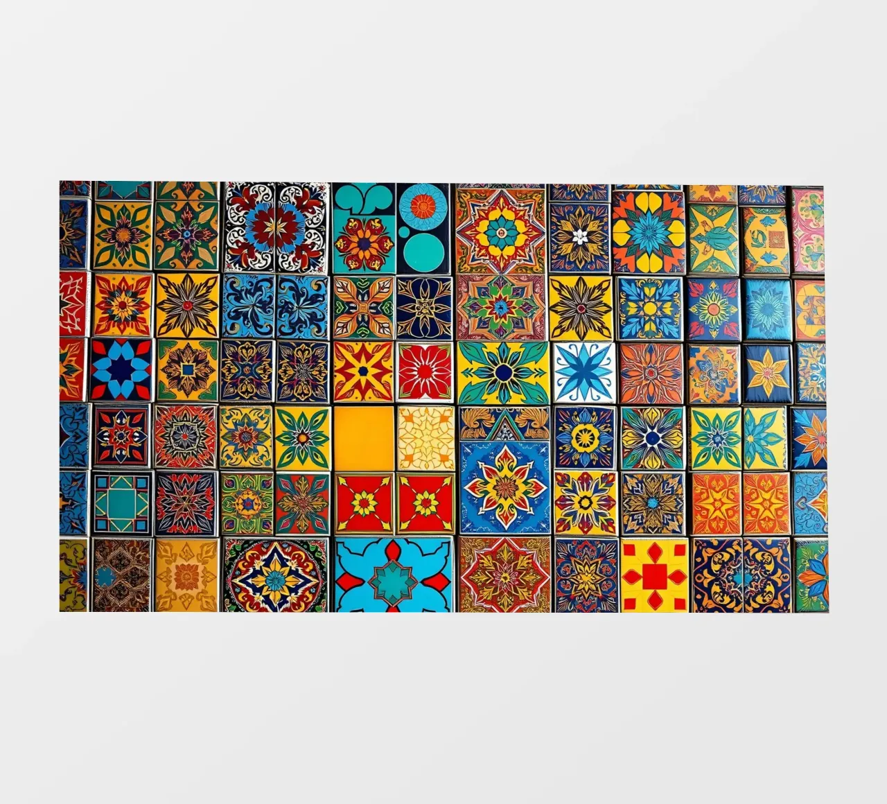 mosaic tiles display intricate patterns art pvc cover by DesignDoodle