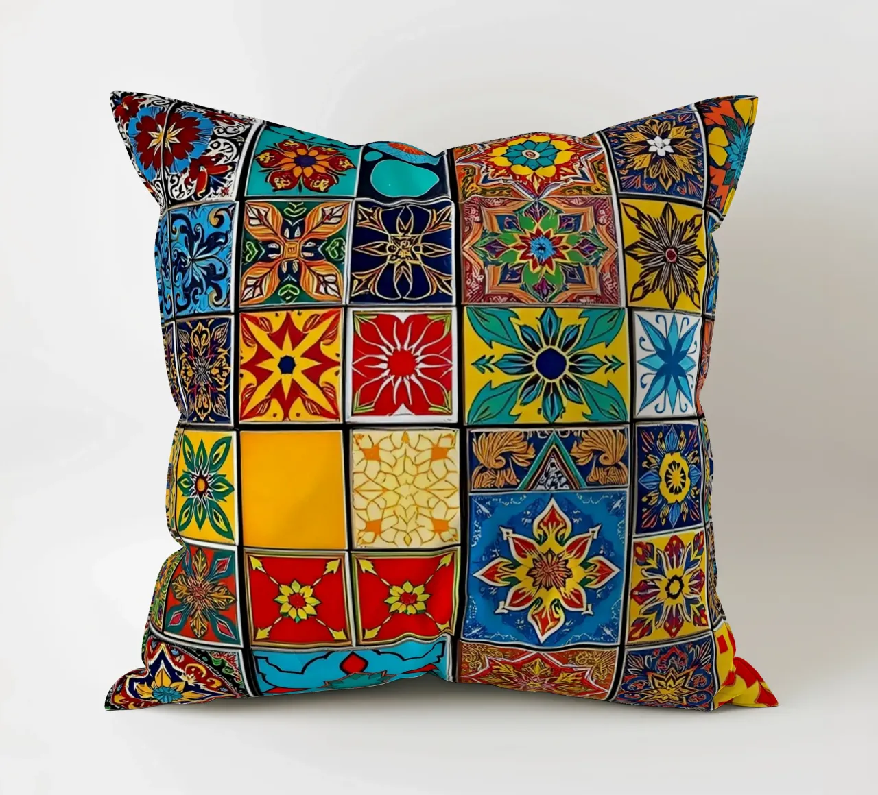les carreaux de mosaïque présentent des motifs complexes coussin de DesignDoodle