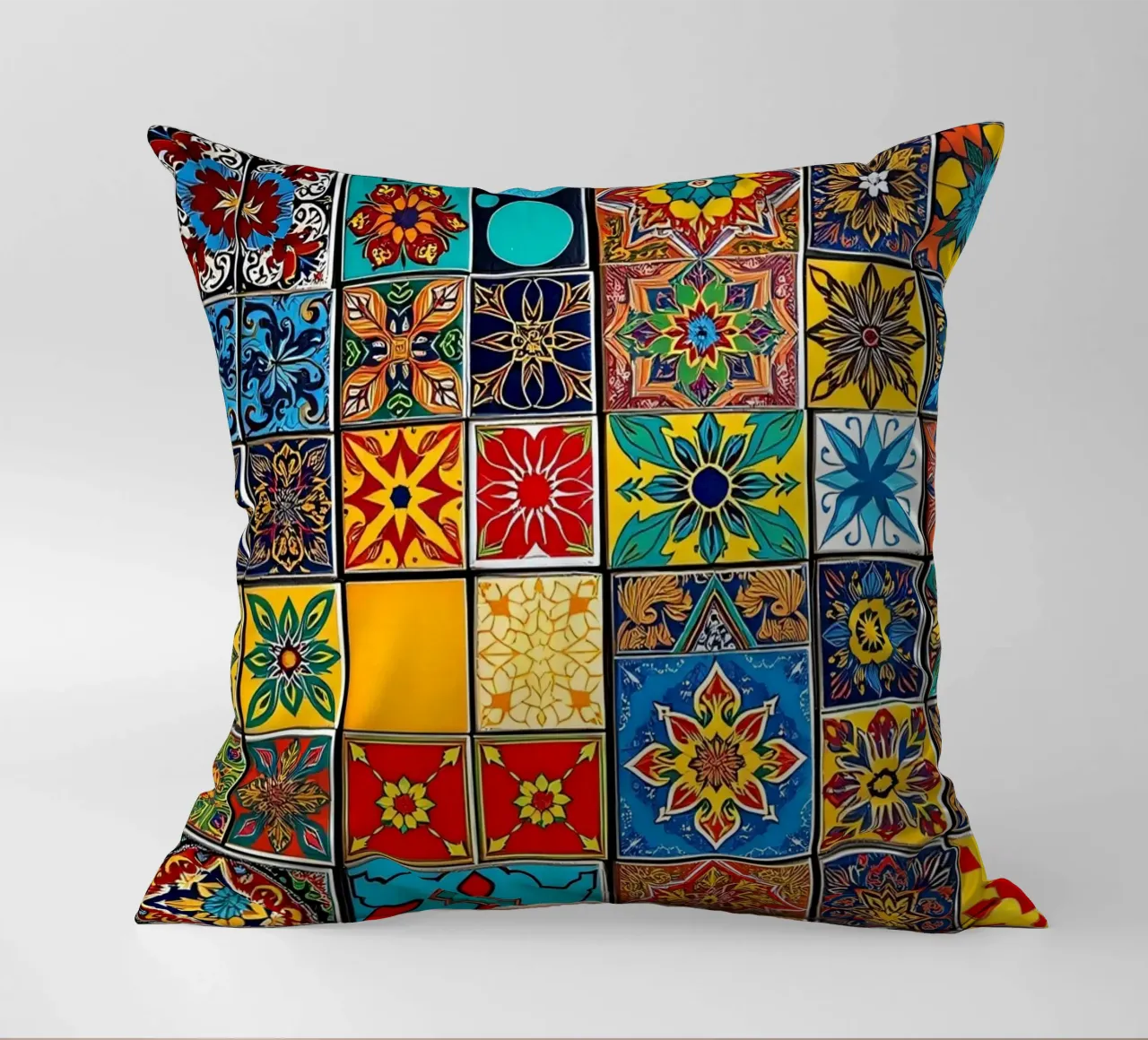 les carreaux de mosaïque présentent des motifs complexes coussin de DesignDoodle