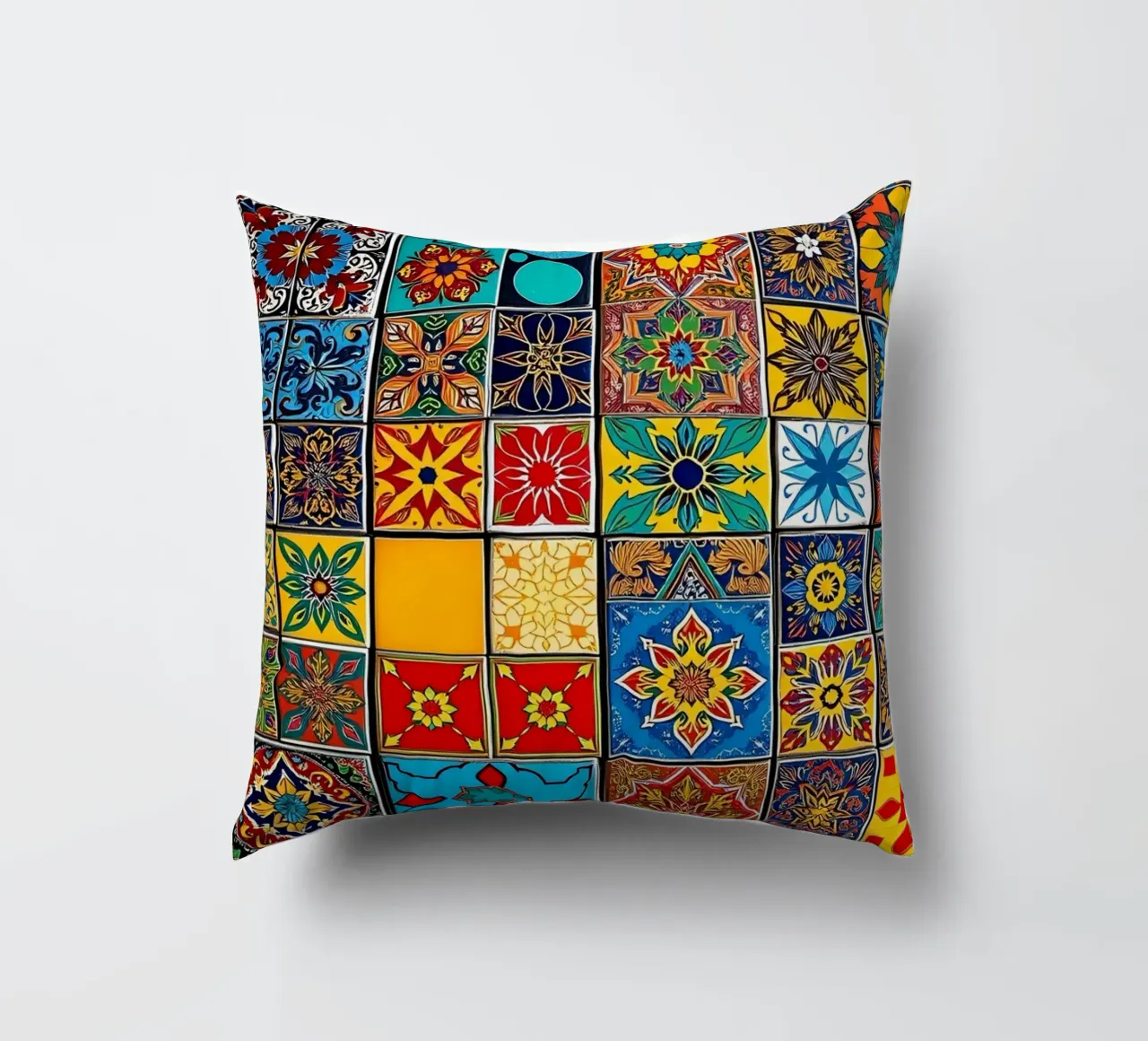 les carreaux de mosaïque présentent des motifs complexes coussin de DesignDoodle
