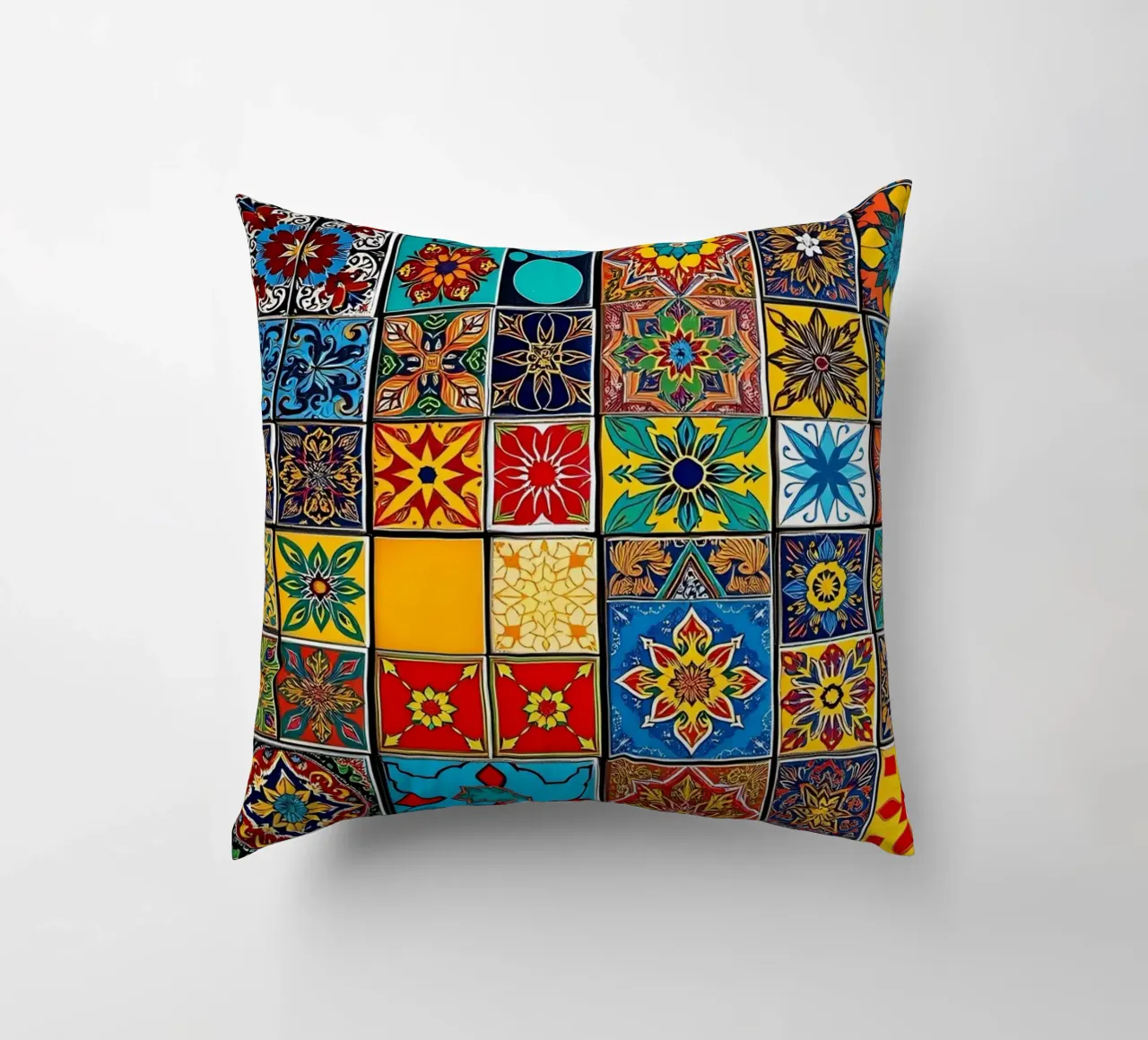 les carreaux de mosaïque présentent des motifs complexes coussin de DesignDoodle