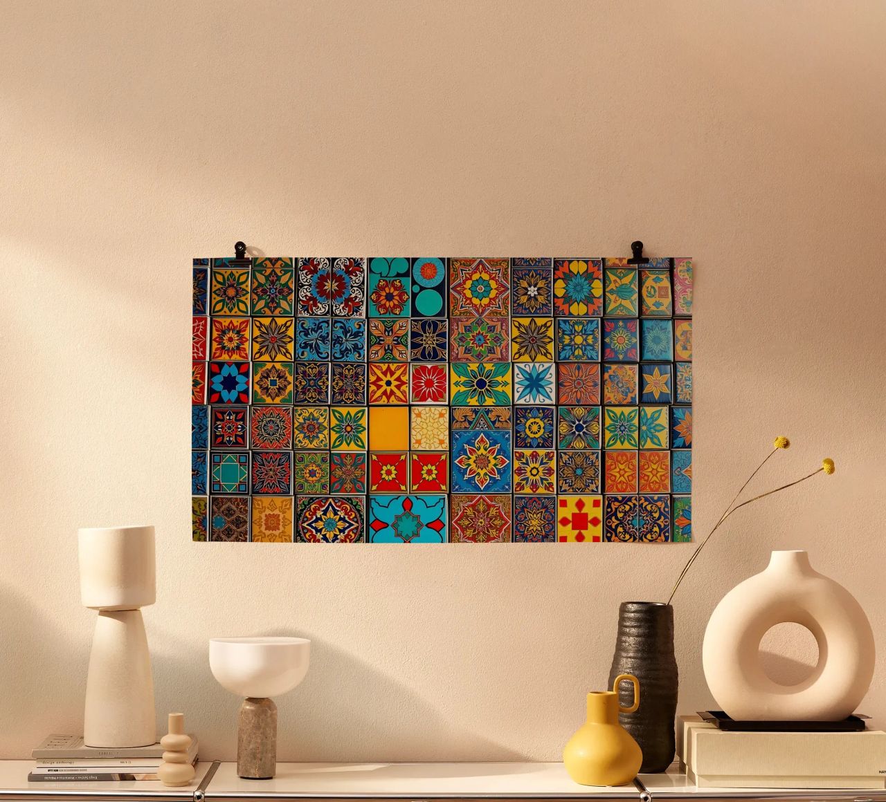 mosaic tiles display intricate patterns art hahnemühle by DesignDoodle