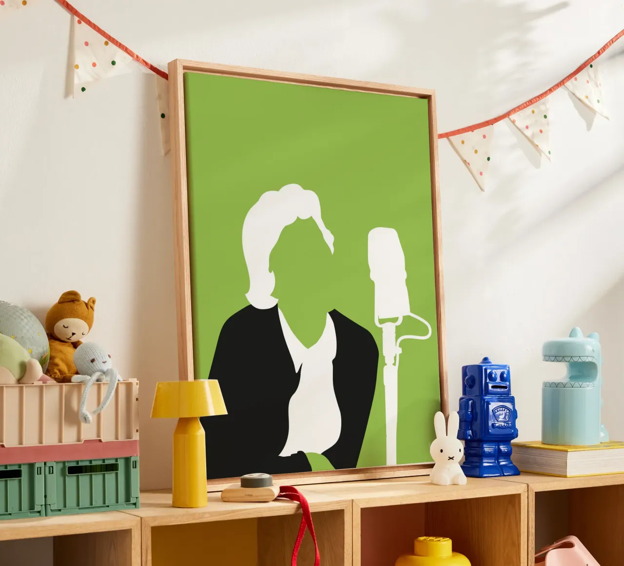 No266 Doris Day tela con Cornice a cassetta da Iconic Rockstars