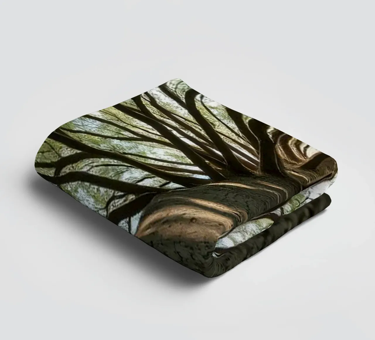 Majestic tree towering over the forest with sprawling branch towel by DesignDoodle