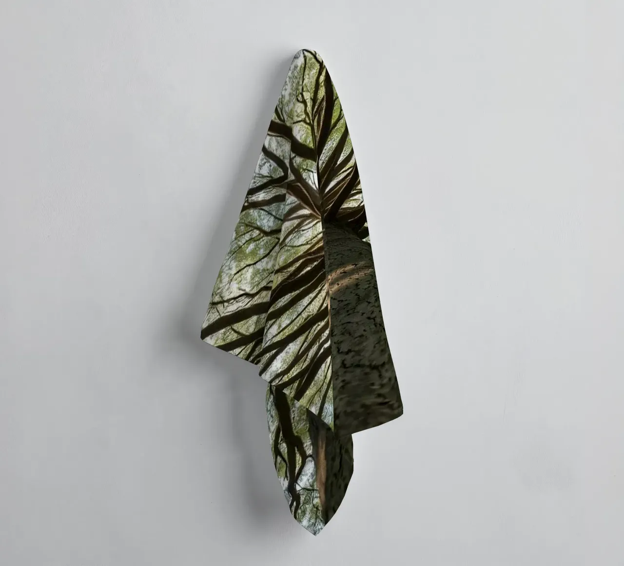 Majestic tree towering over the forest with sprawling branch towel by DesignDoodle