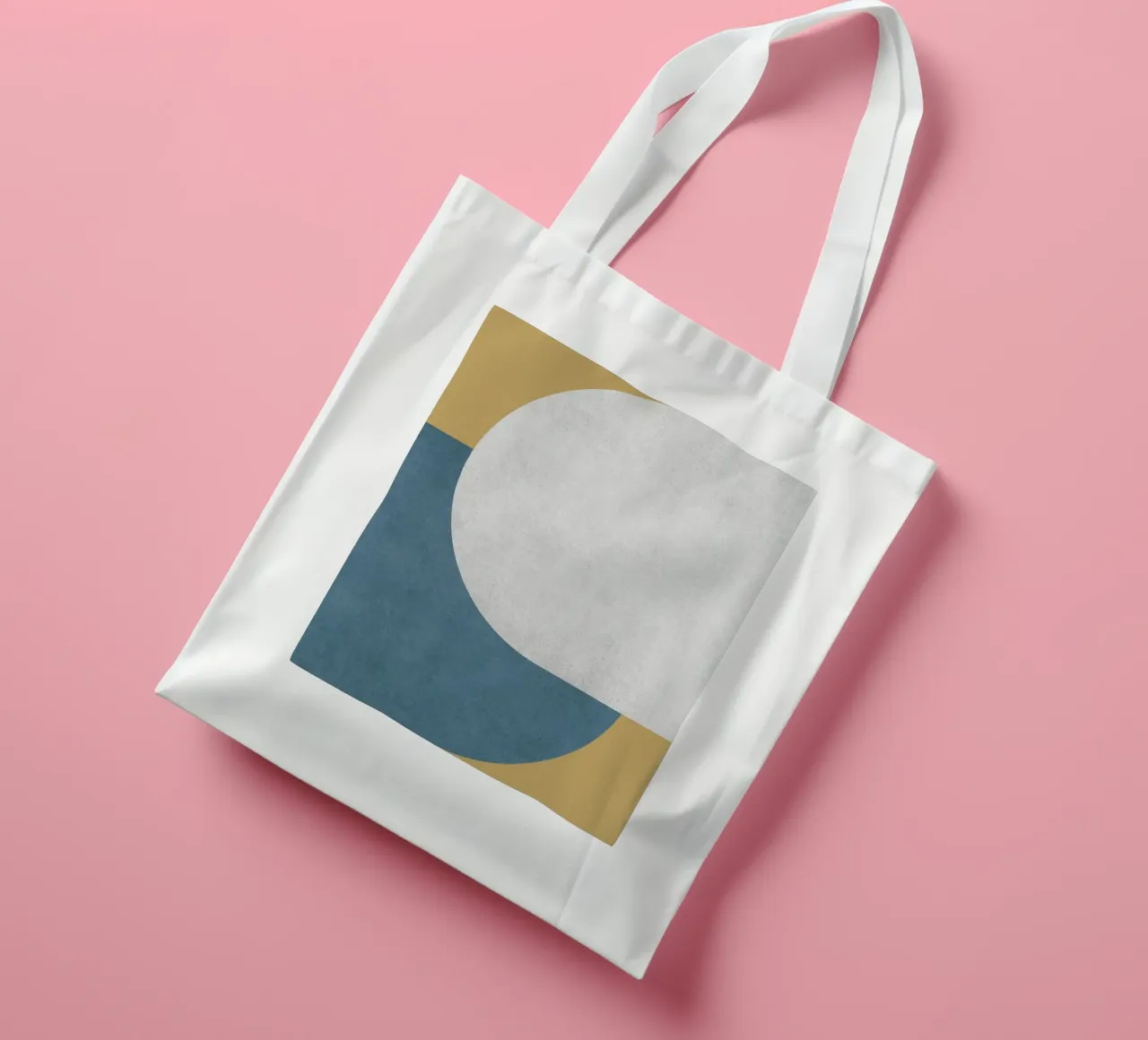 Halfmoon Colorblock - tote bag by MoonlightPrint