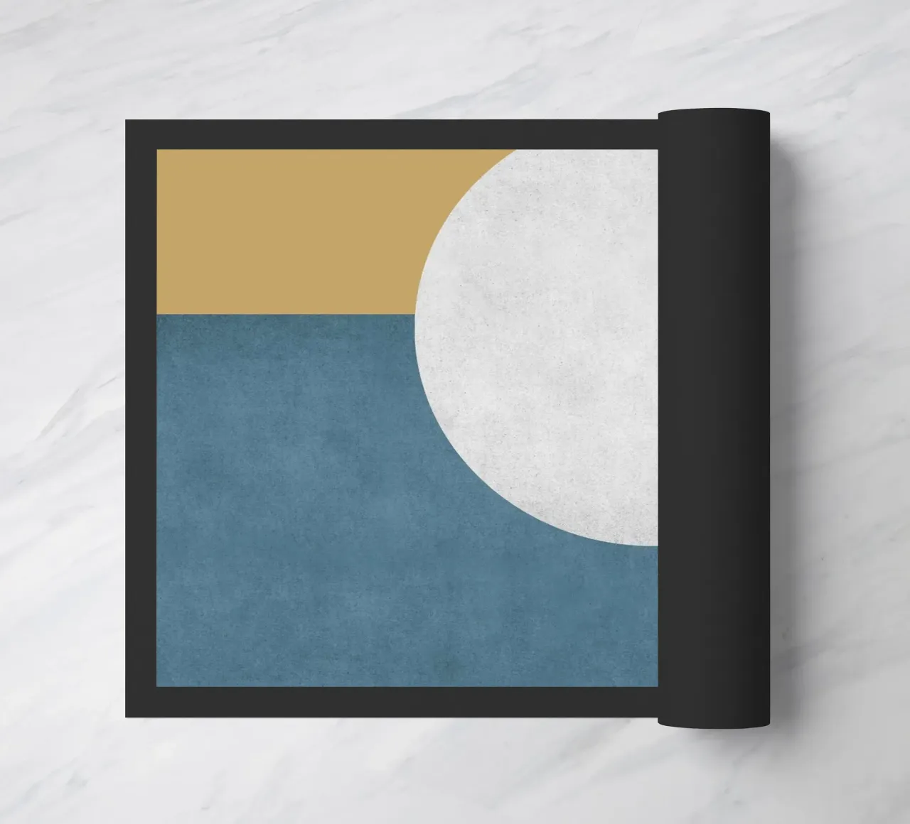 Halfmoon Colorblock - doormat by MoonlightPrint