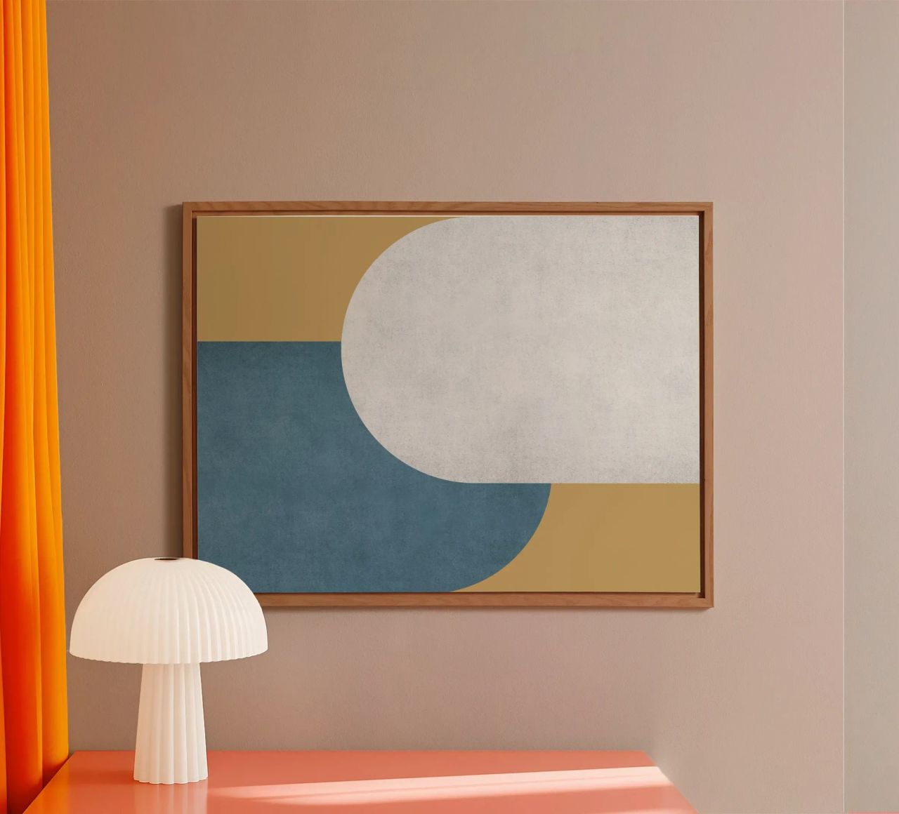 Halfmoon Colorblock - alluminio dibond da MoonlightPrint