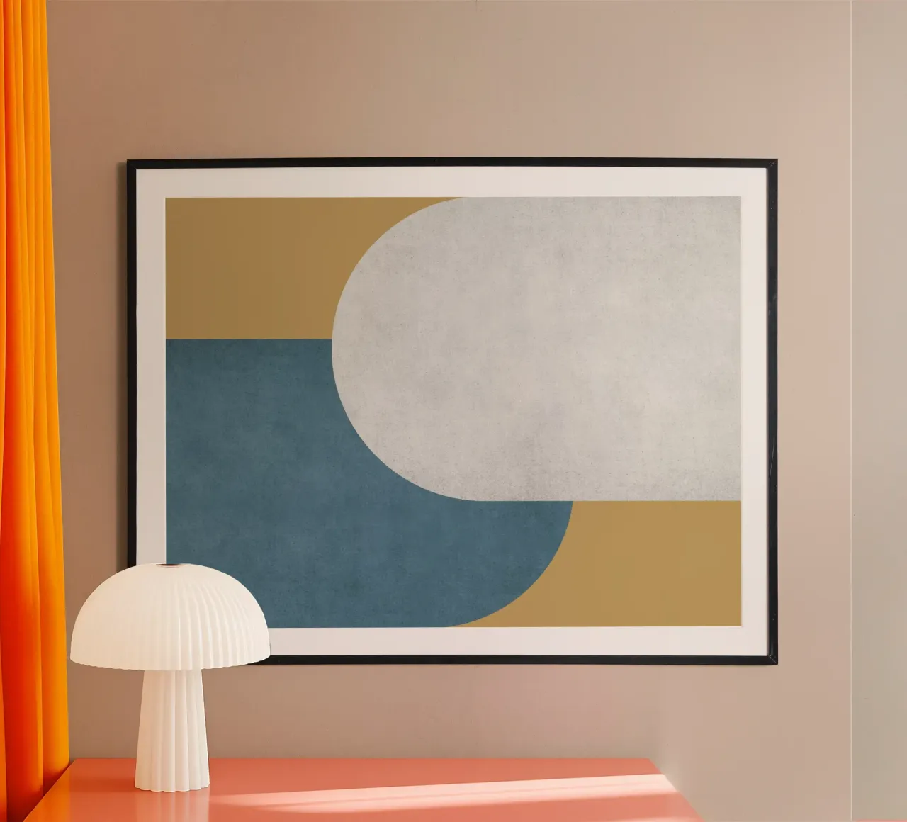 Halfmoon Colorblock - poster da MoonlightPrint