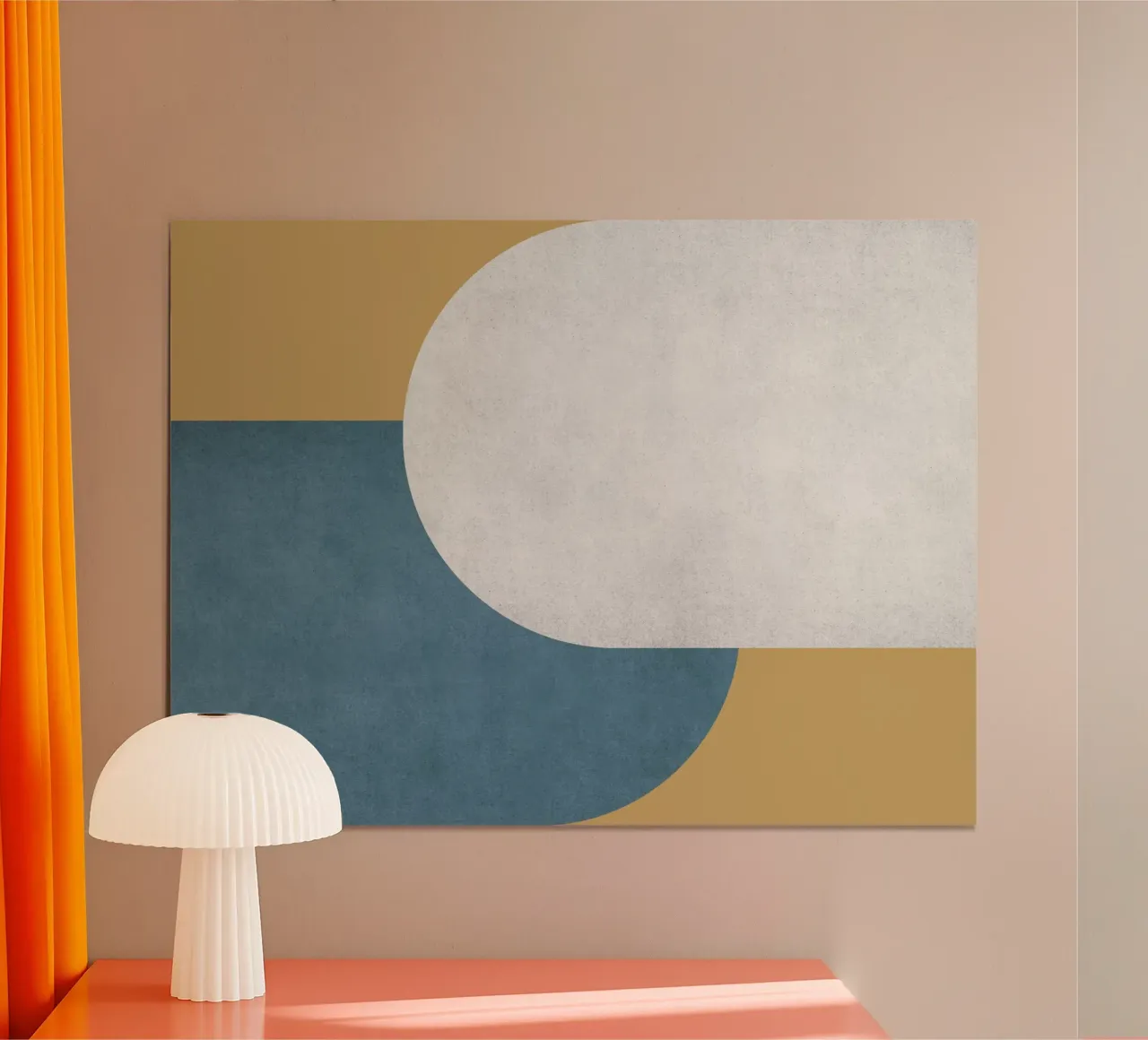 Halfmoon Colorblock - poster da MoonlightPrint