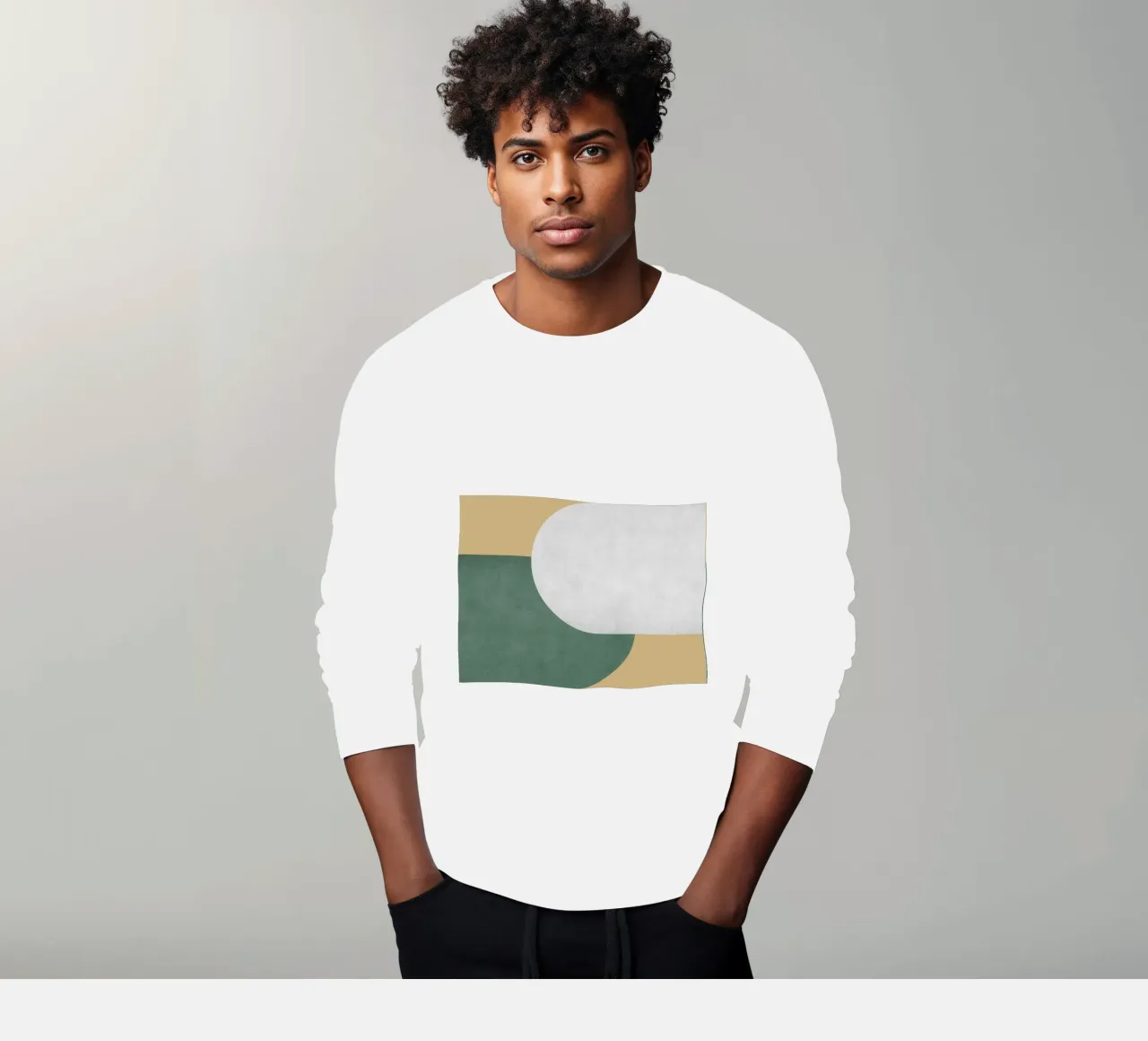 Halfmoon Colorblock - felpa da MoonlightPrint