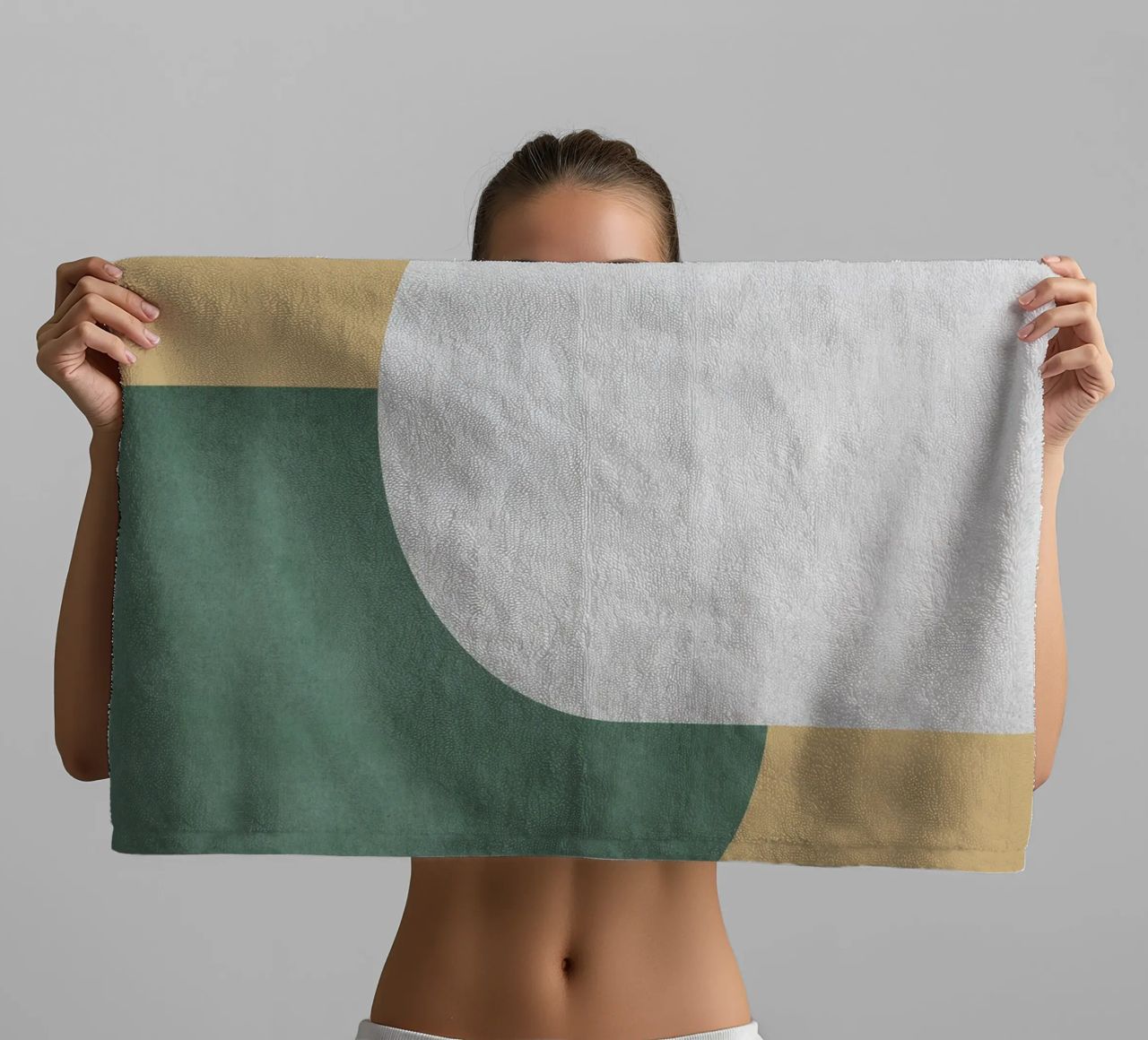 Halfmoon Colorblock - asciugamano da bagno da MoonlightPrint