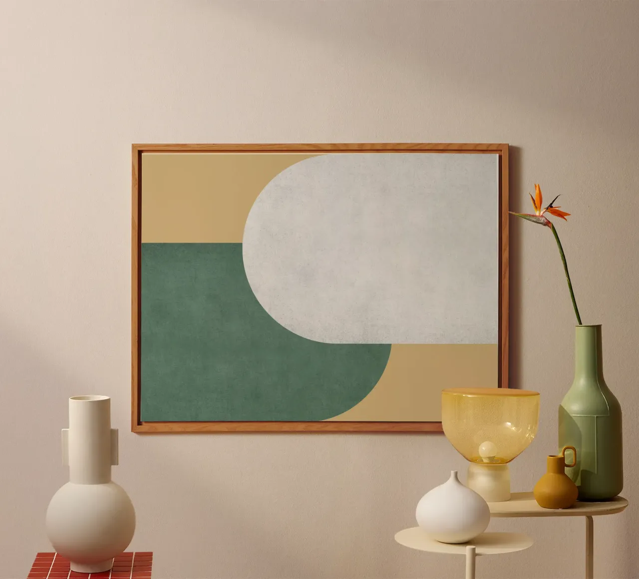 Halfmoon Colorblock - alluminio dibond da MoonlightPrint