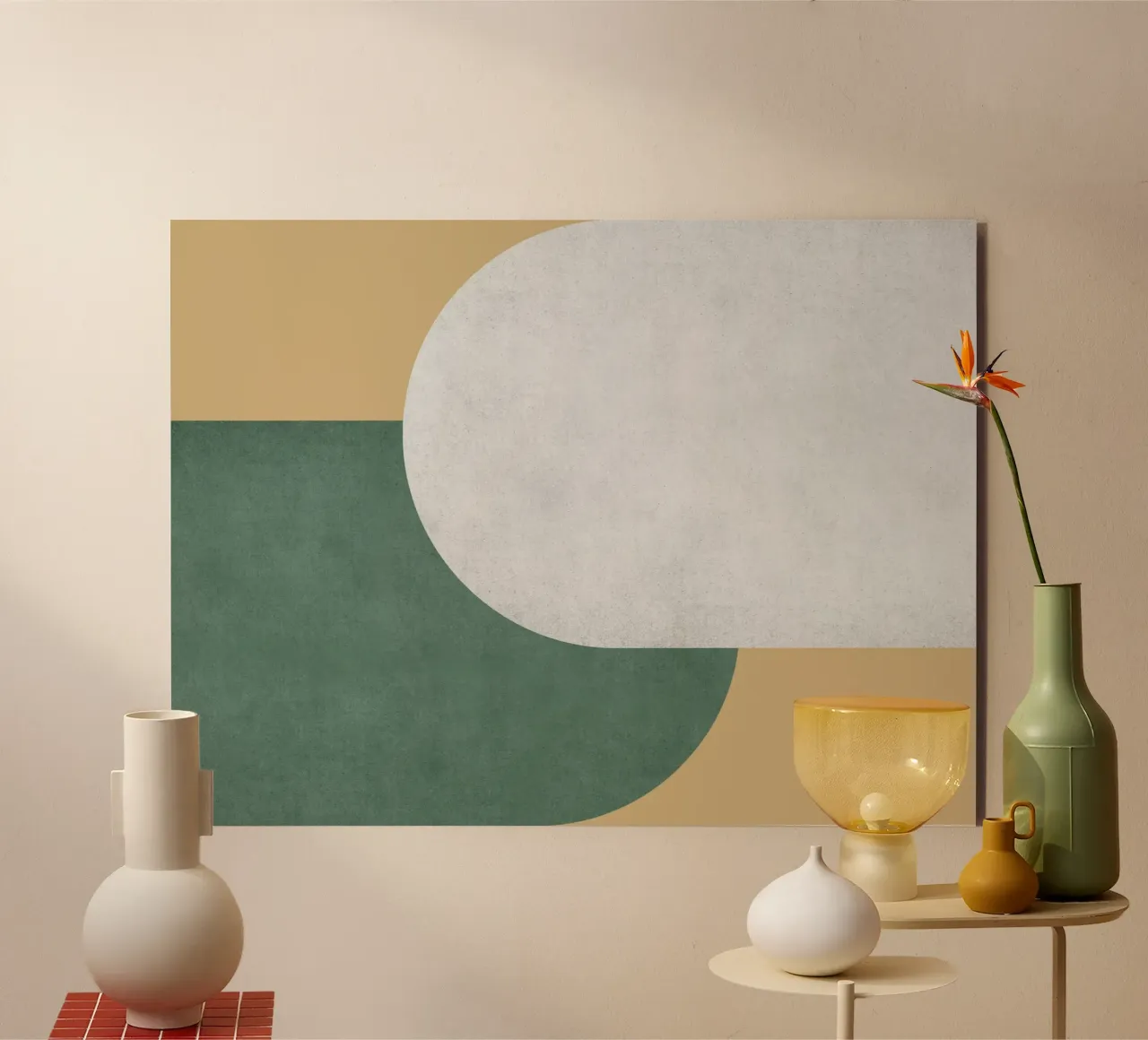 Halfmoon Colorblock - alluminio dibond da MoonlightPrint