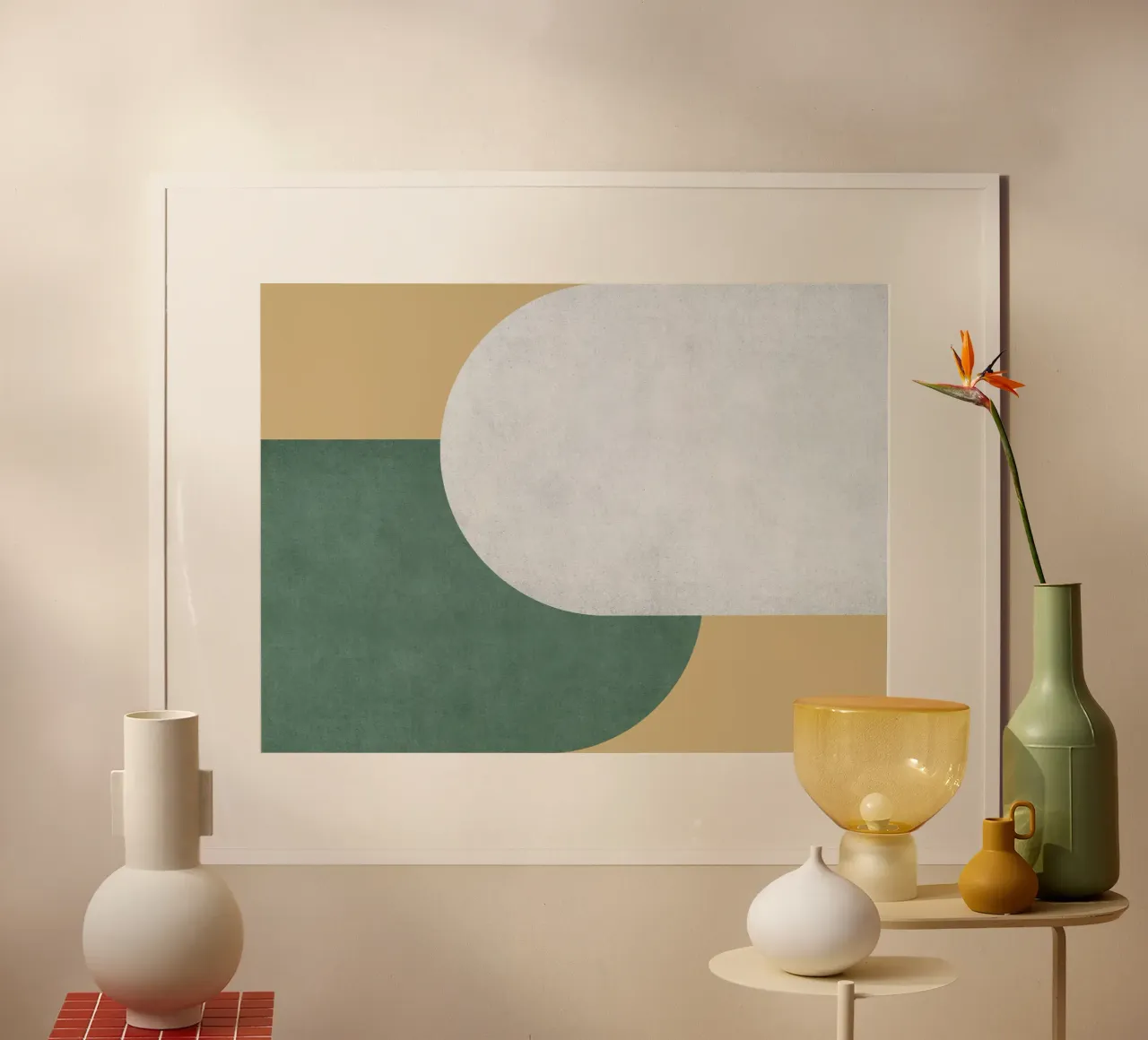 Halfmoon Colorblock - poster da MoonlightPrint