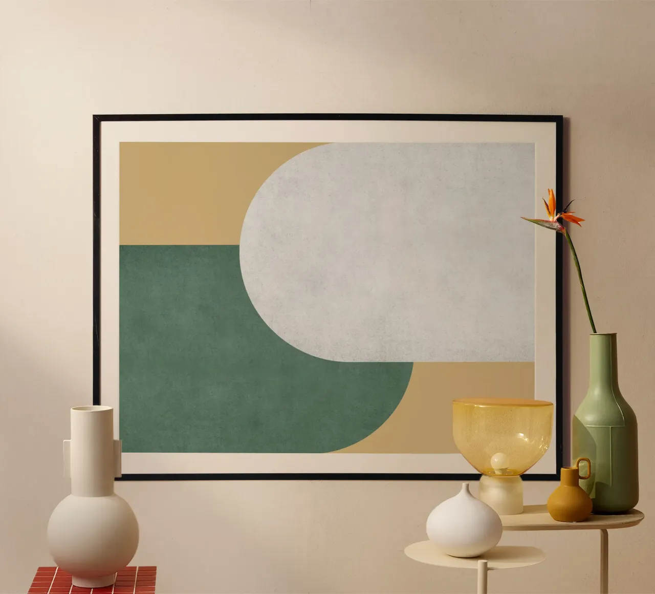 Halfmoon Colorblock - poster da MoonlightPrint