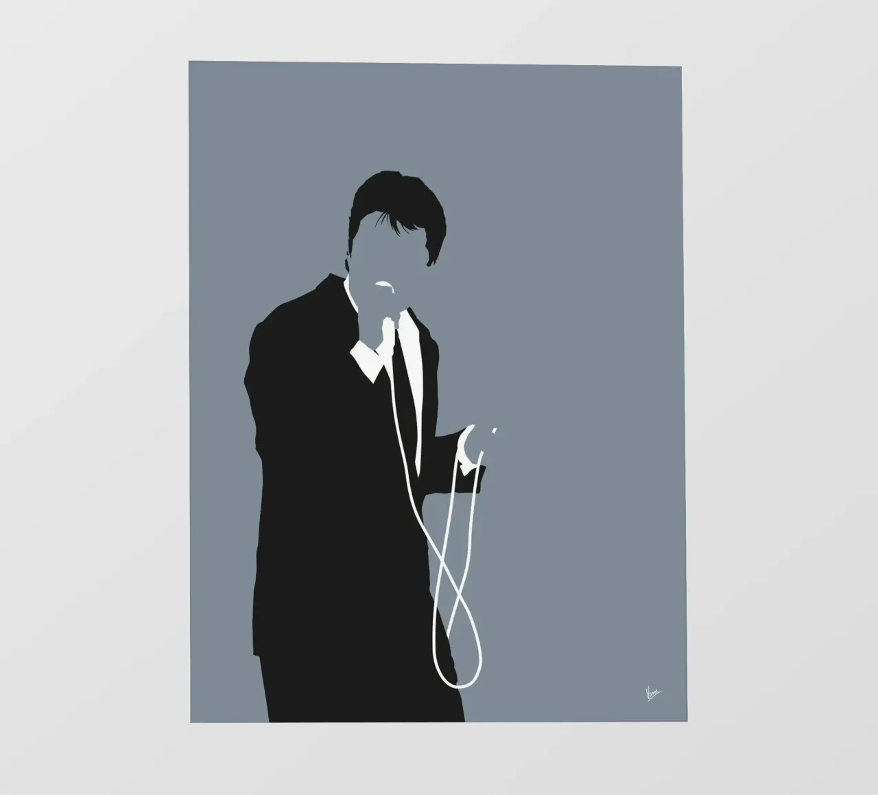 No277 Robert Palmer pellicola backlit da Iconic Rockstars