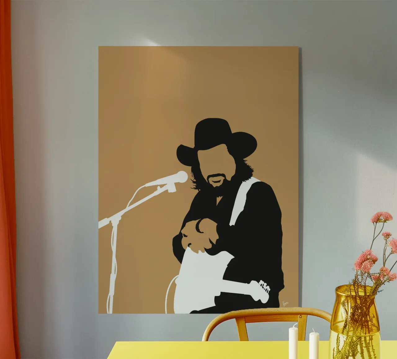 No280 Waylon Jennings plexiglass da Iconic Rockstars