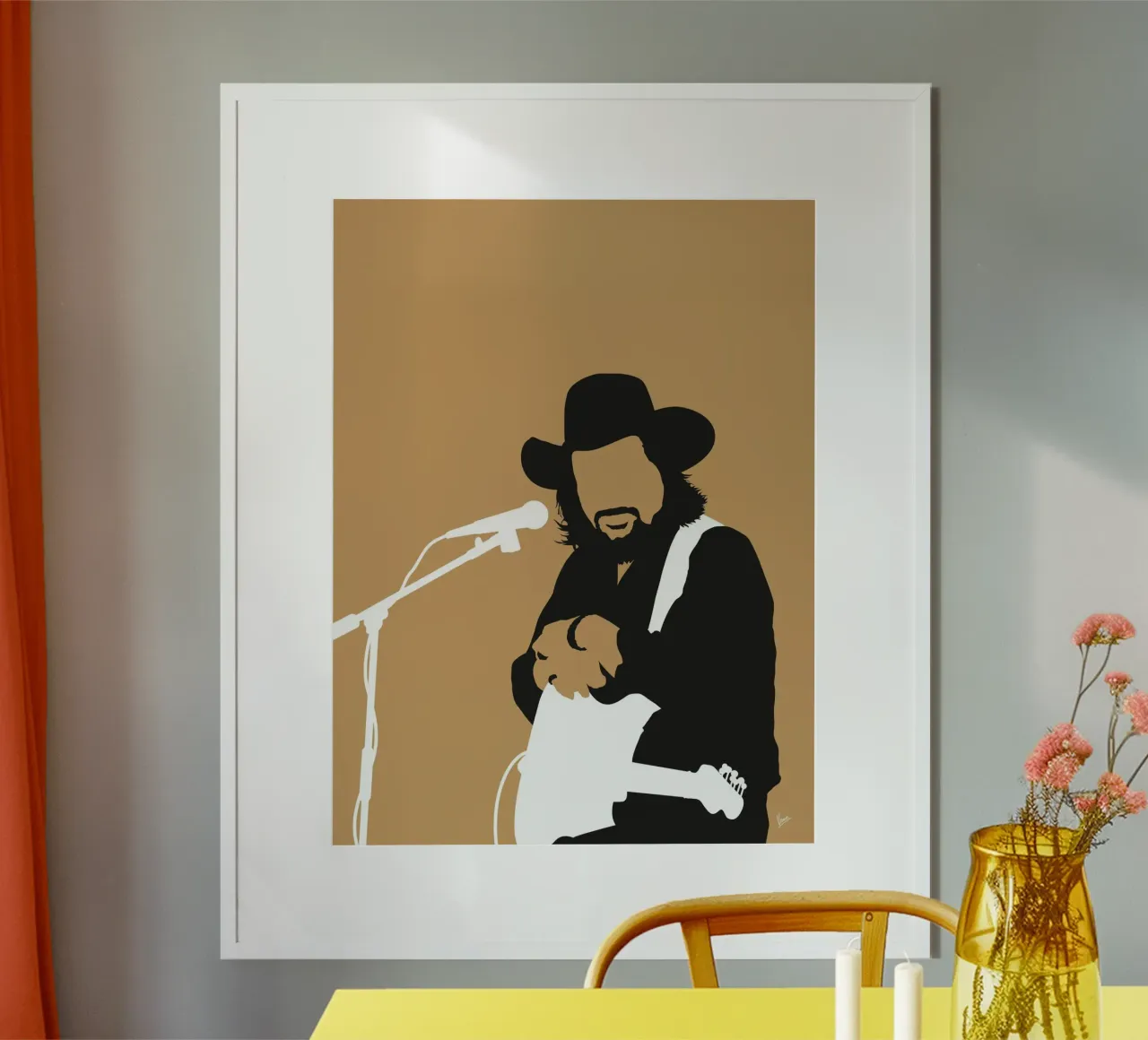 No280 Waylon Jennings poster da Iconic Rockstars